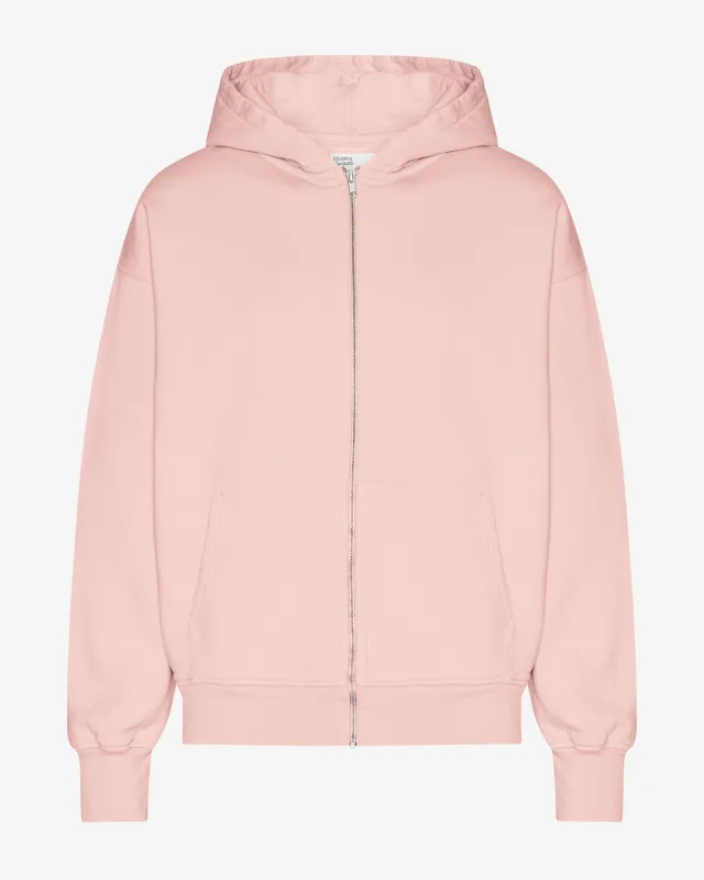 Organic Oversized Zip Hood - Faded Pink sold by Colorful Standard