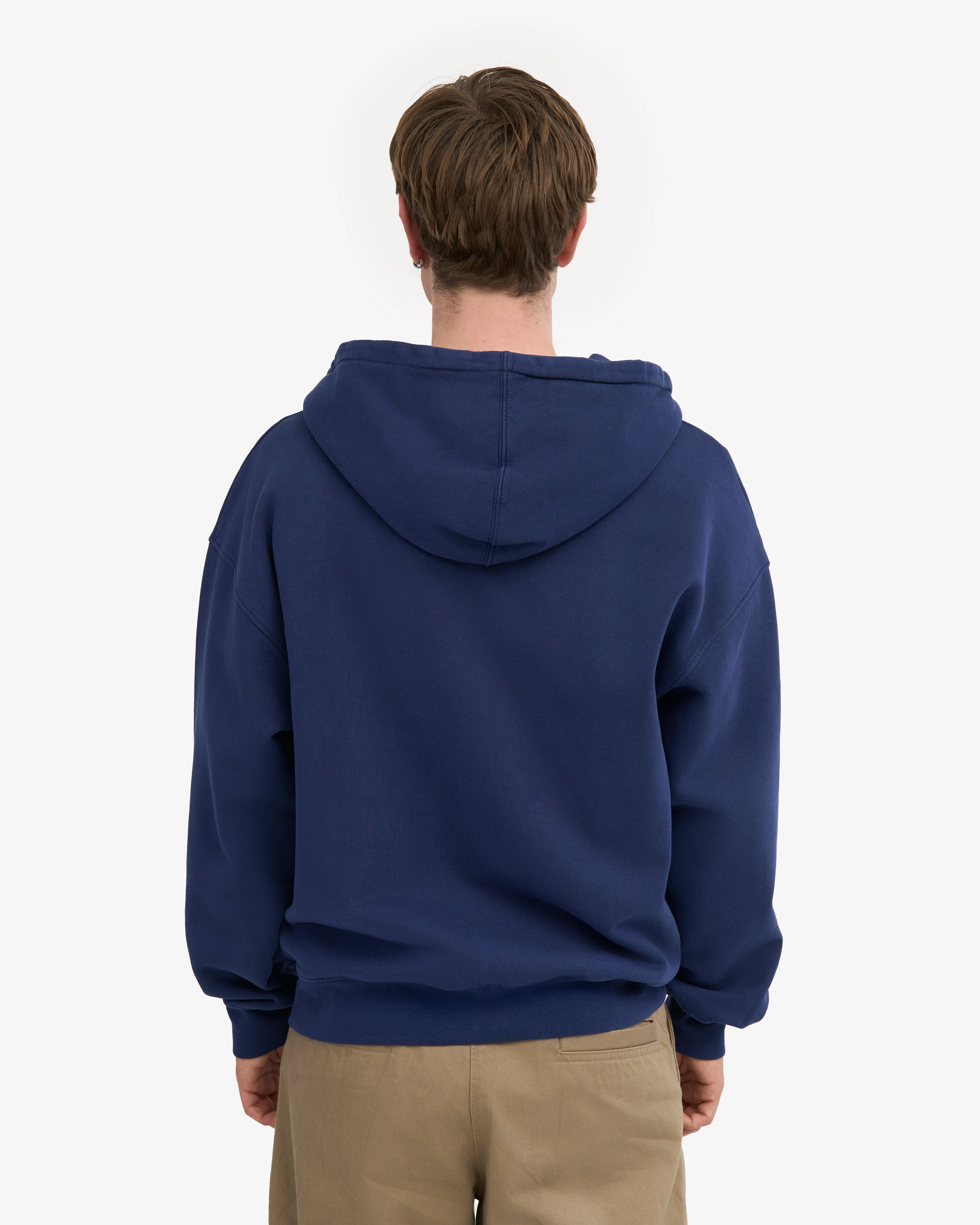 Organic Oversized Zip Hood - Marine Blue sold by Colorful Standard product image thumbnail 4