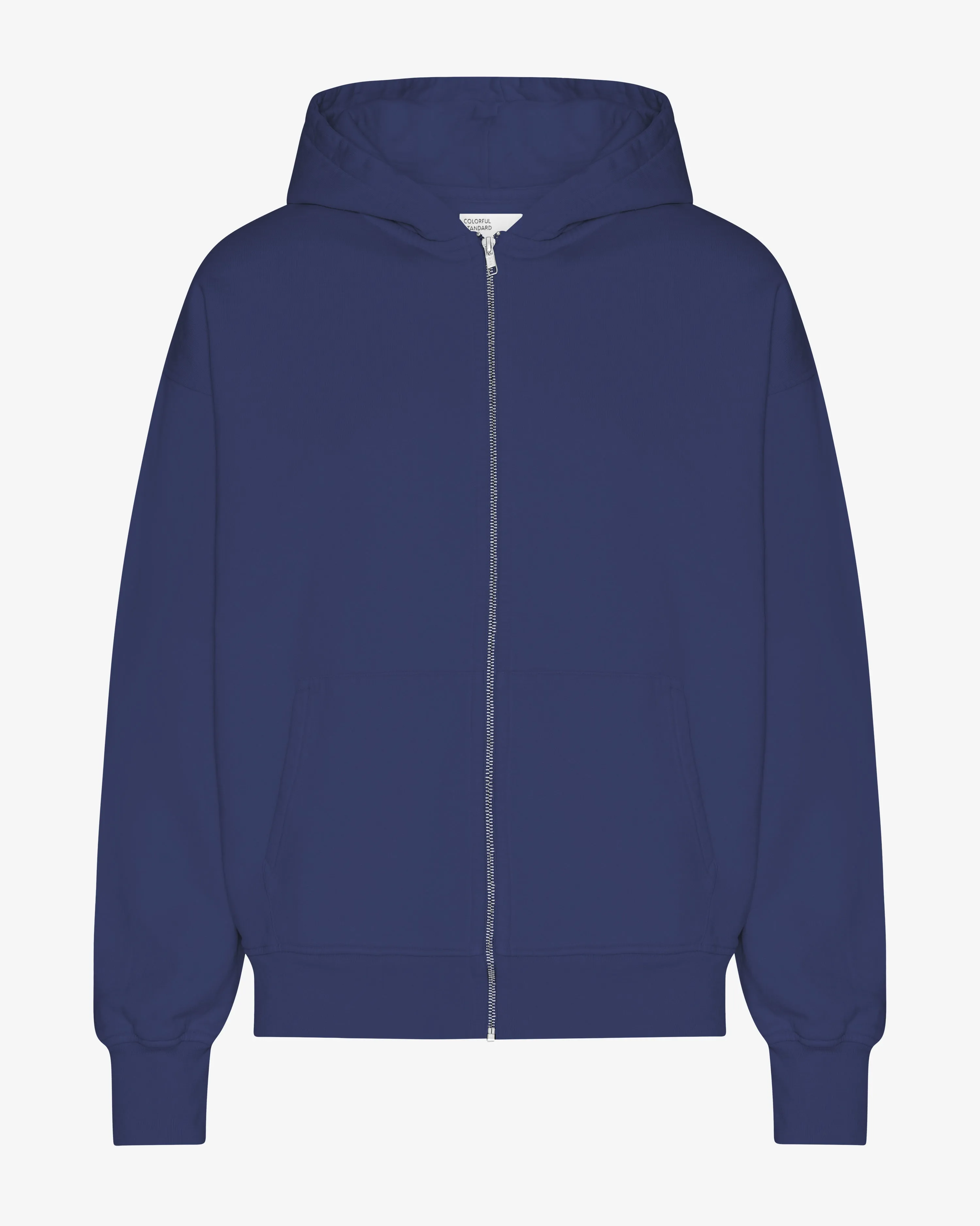 Organic Oversized Zip Hood - Marine Blue sold by Colorful Standard
