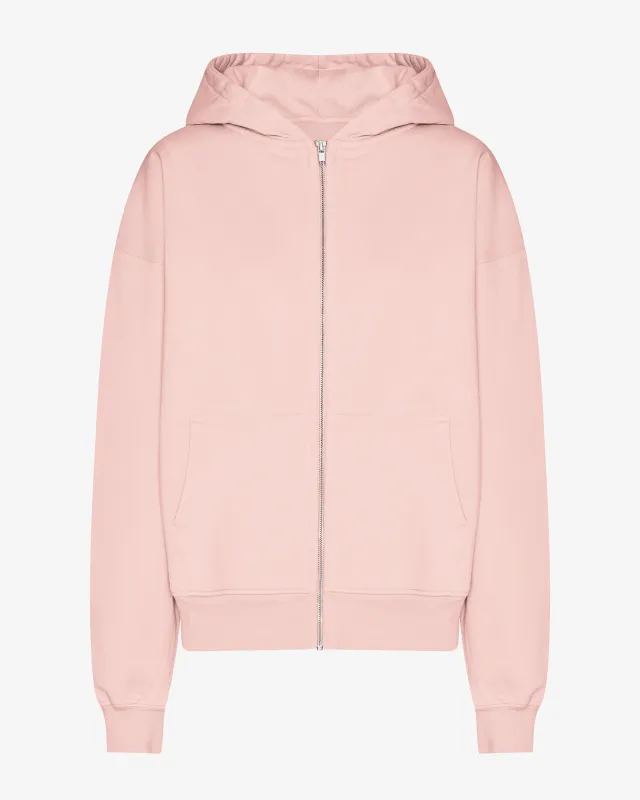 Organic Oversized Zip Hood - Faded Pink sold by Colorful Standard
