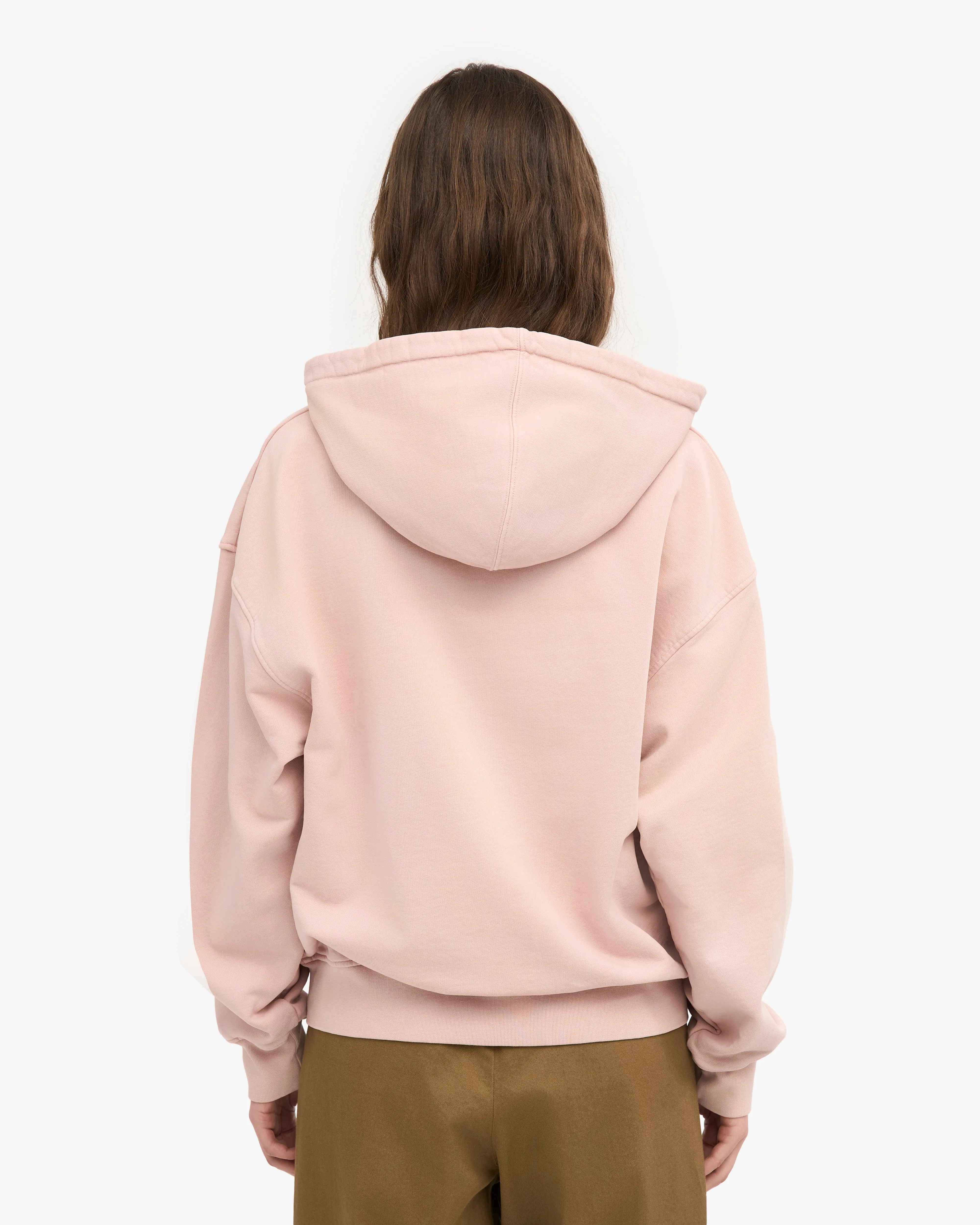 Organic Oversized Zip Hood - Faded Pink sold by Colorful Standard product image thumbnail 4