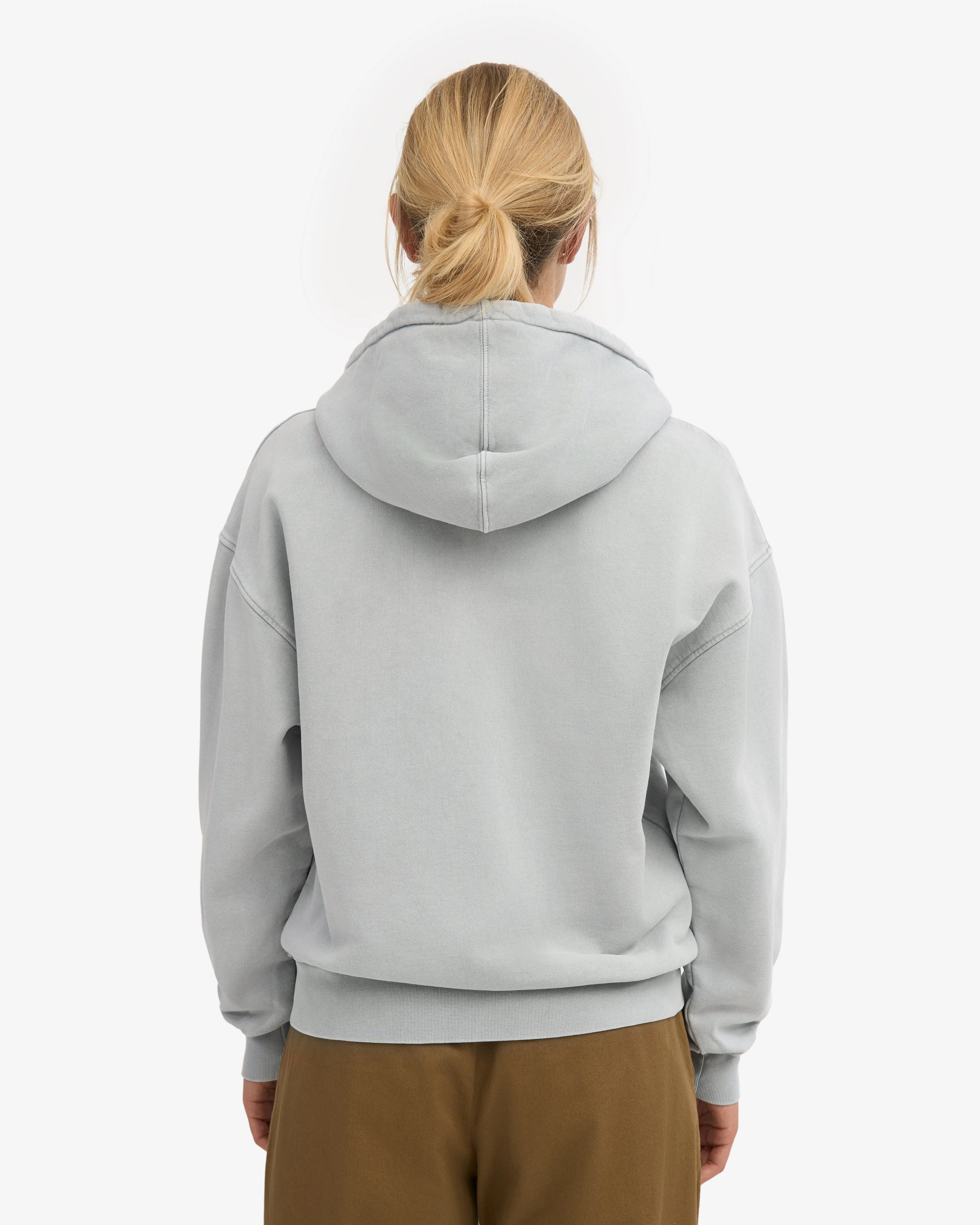Organic Oversized Zip Hood - Faded Grey sold by Colorful Standard product image thumbnail 4