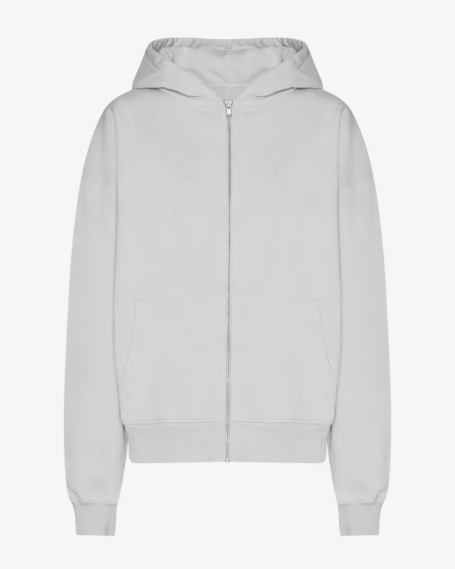 Organic Oversized Zip Hood - Faded Grey sold by Colorful Standard