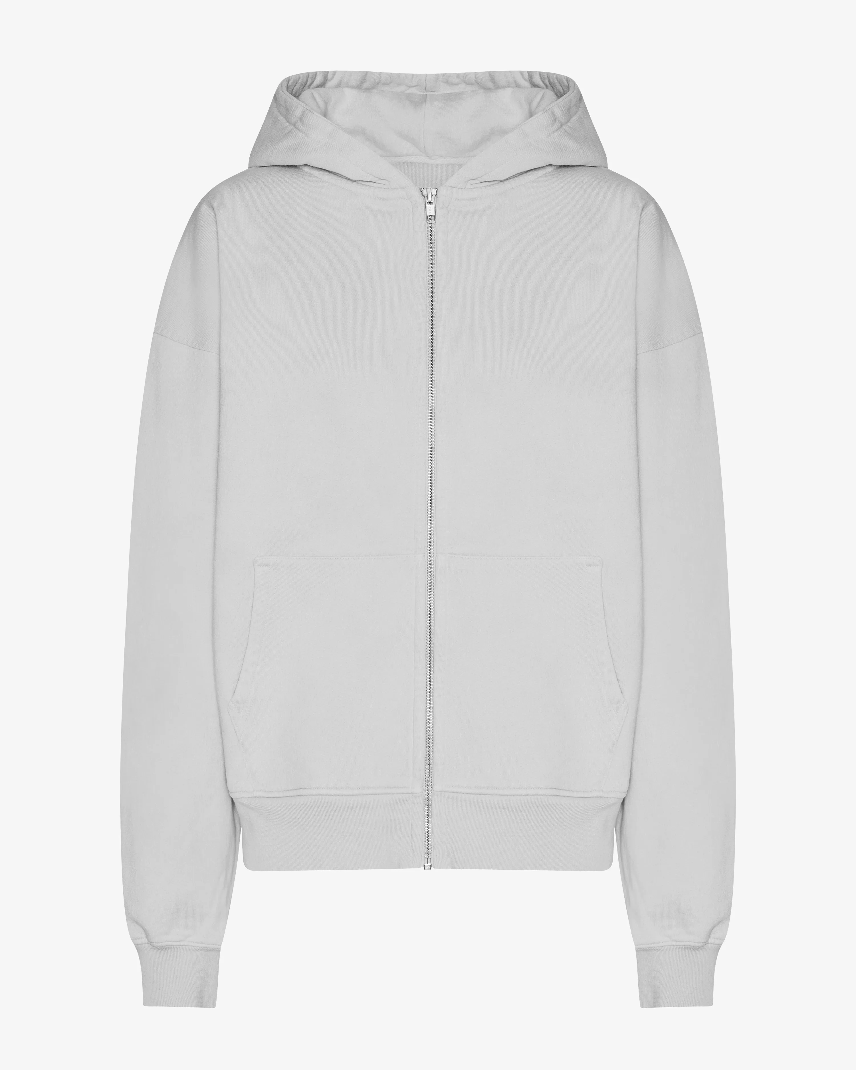 Organic Oversized Zip Hood - Faded Grey sold by Colorful Standard