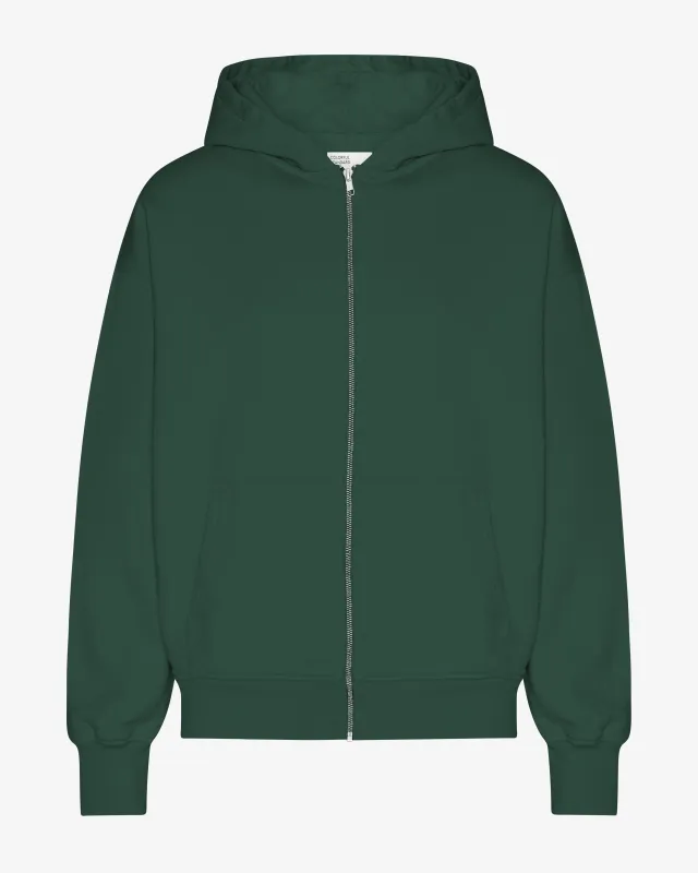 Organic Oversized Zip Hood - Emerald Green sold by Colorful Standard