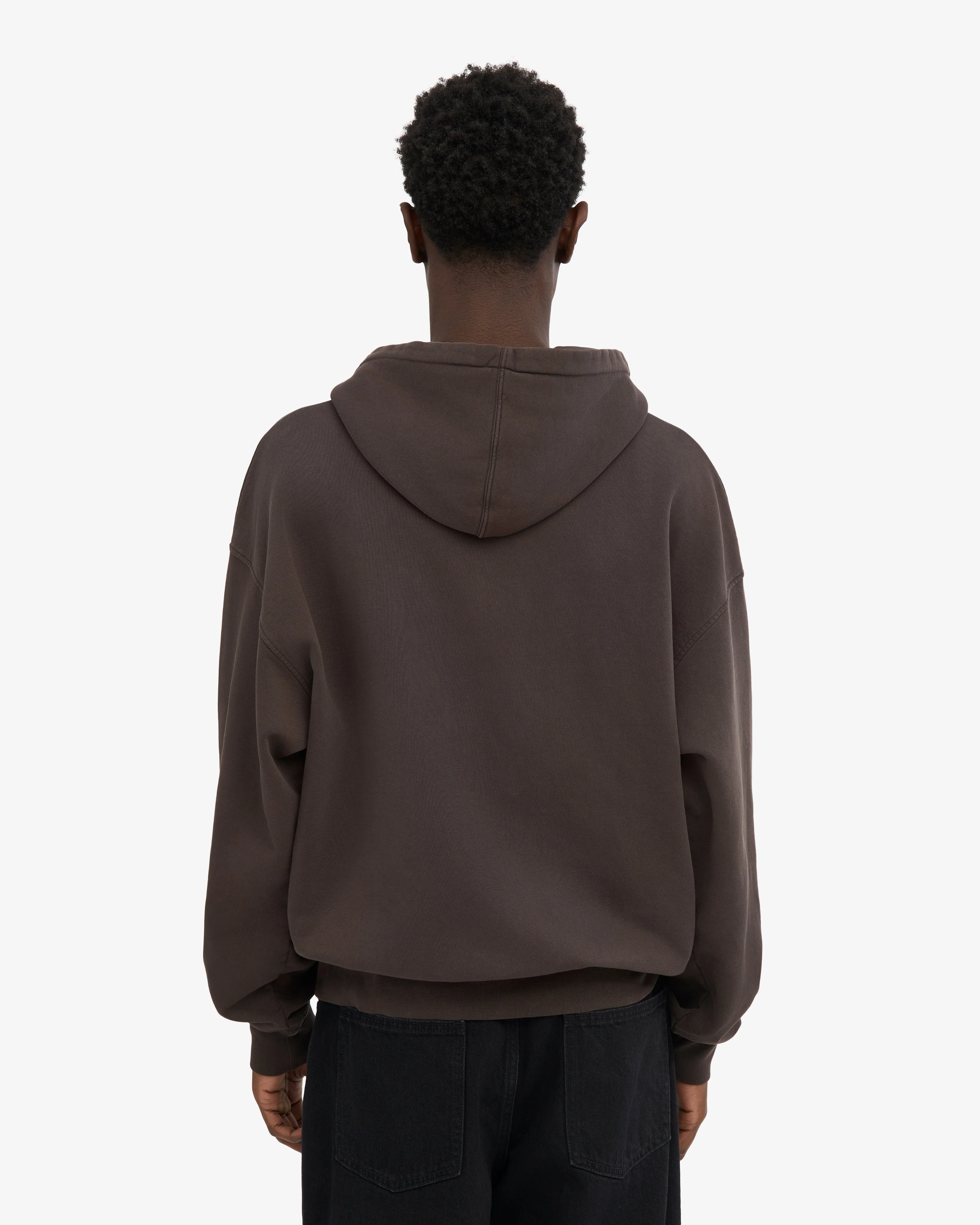 Organic Oversized Zip Hood - Coffee Brown sold by Colorful Standard product image thumbnail 4