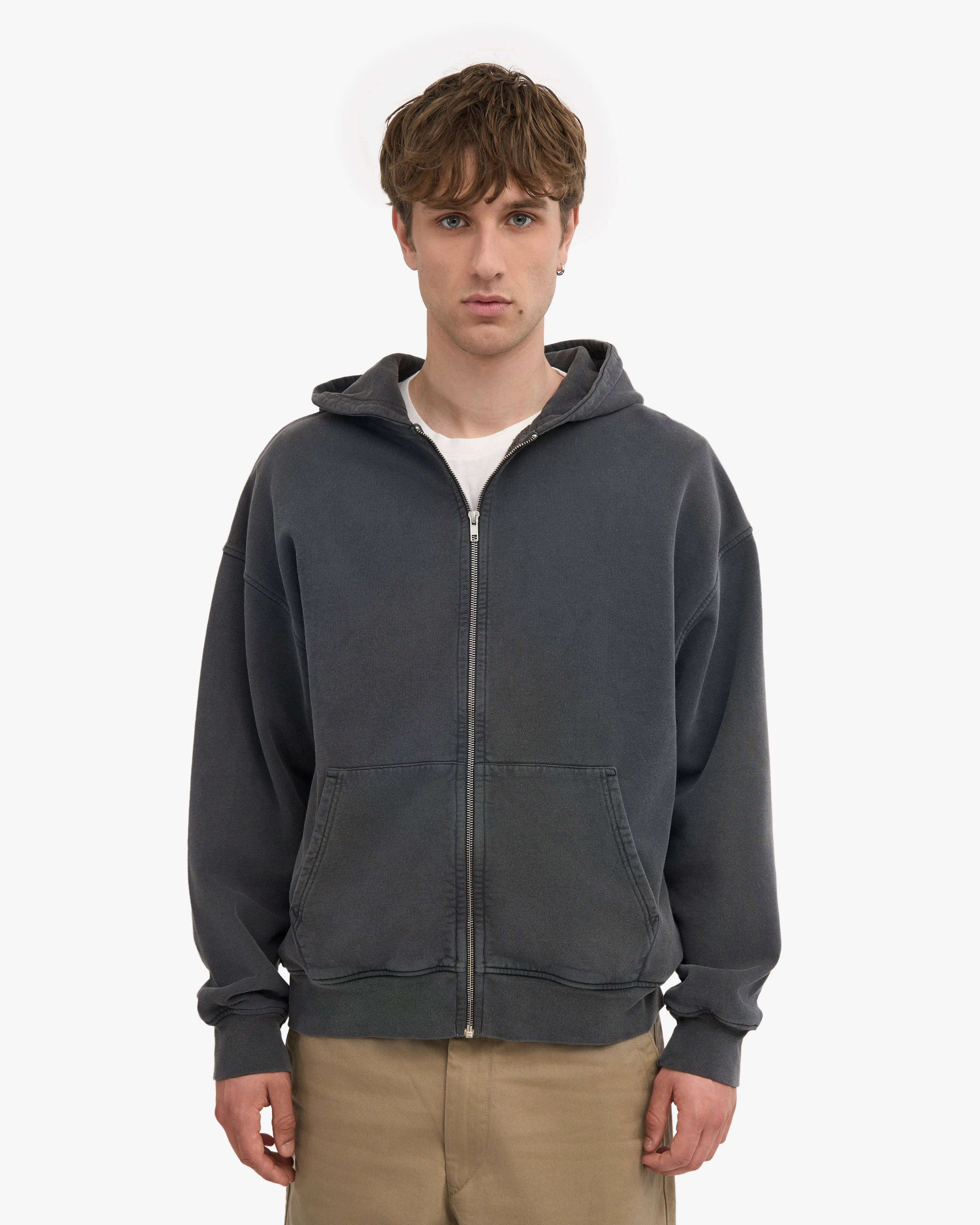 Organic Oversized Zip Hood - Faded Black sold by Colorful Standard product image thumbnail 2