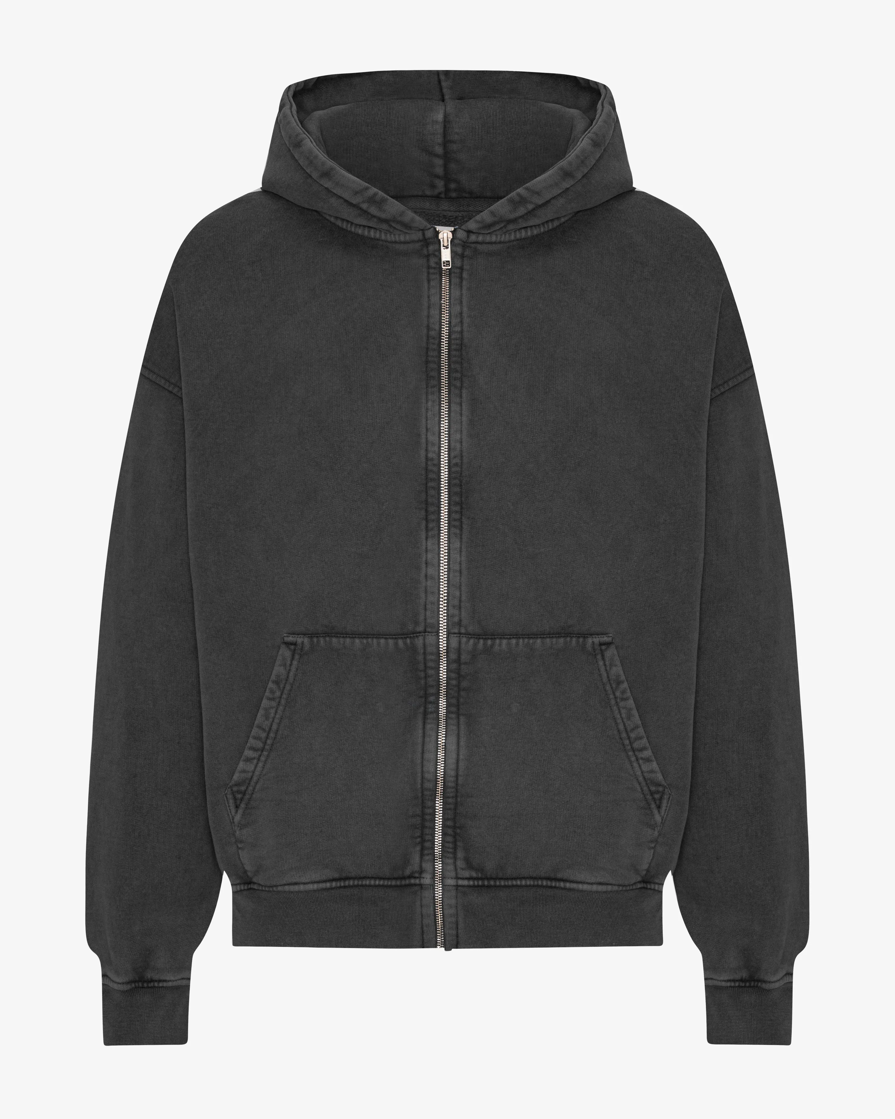 Organic Oversized Zip Hood - Faded Black sold by Colorful Standard