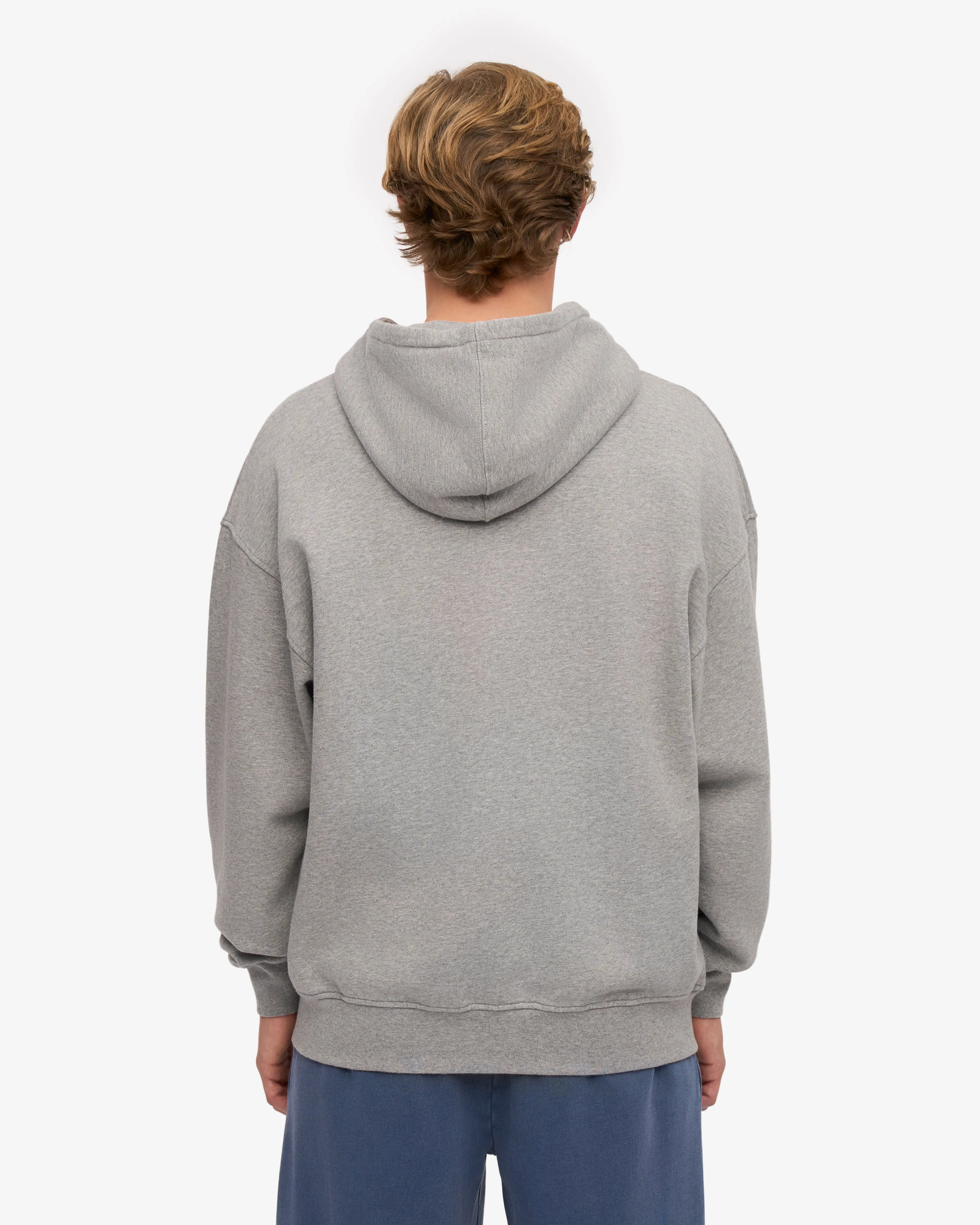 Organic Oversized Zip Hood - Heather Grey sold by Colorful Standard product image thumbnail 4