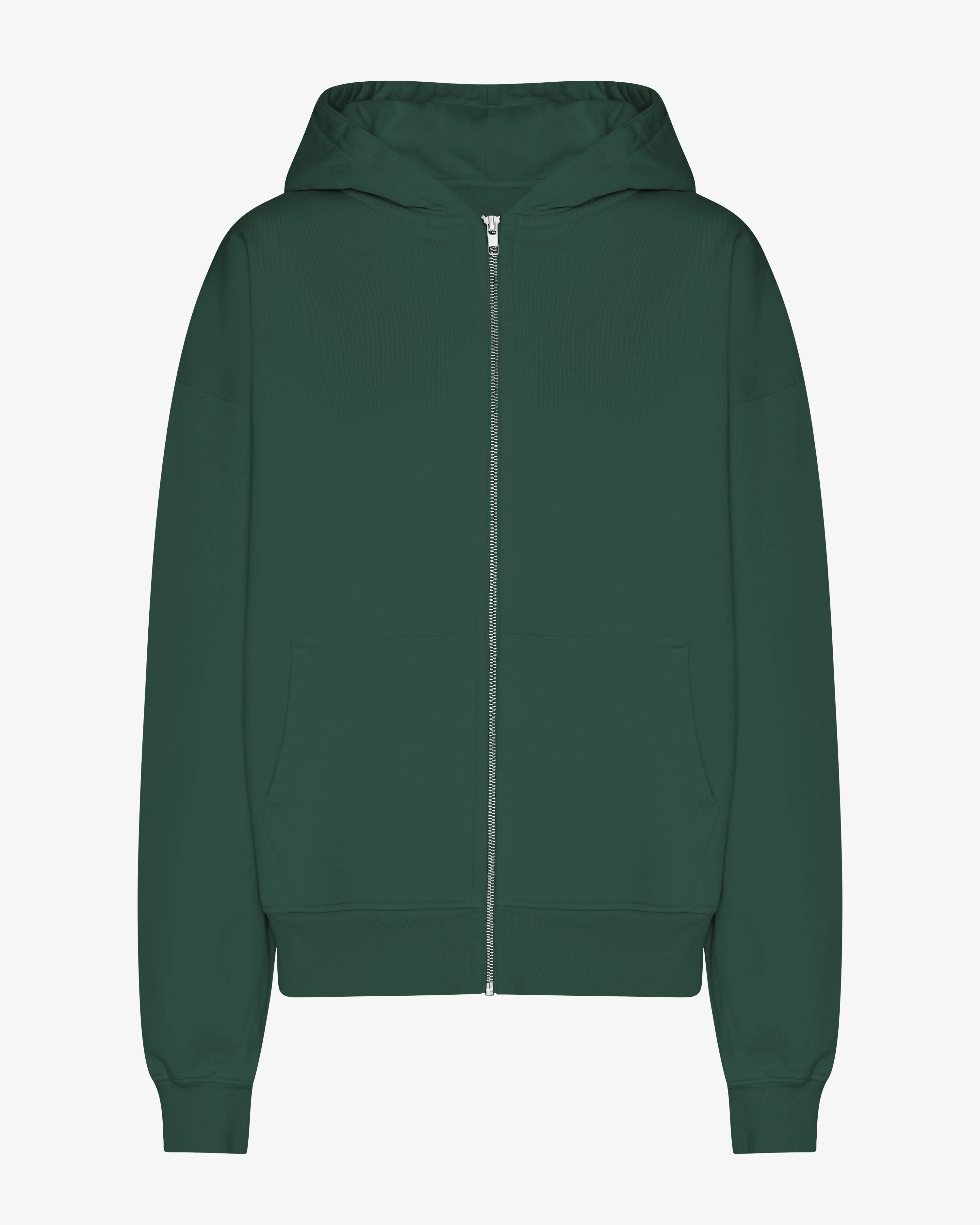 Organic Oversized Zip Hood - Emerald Green sold by Colorful Standard