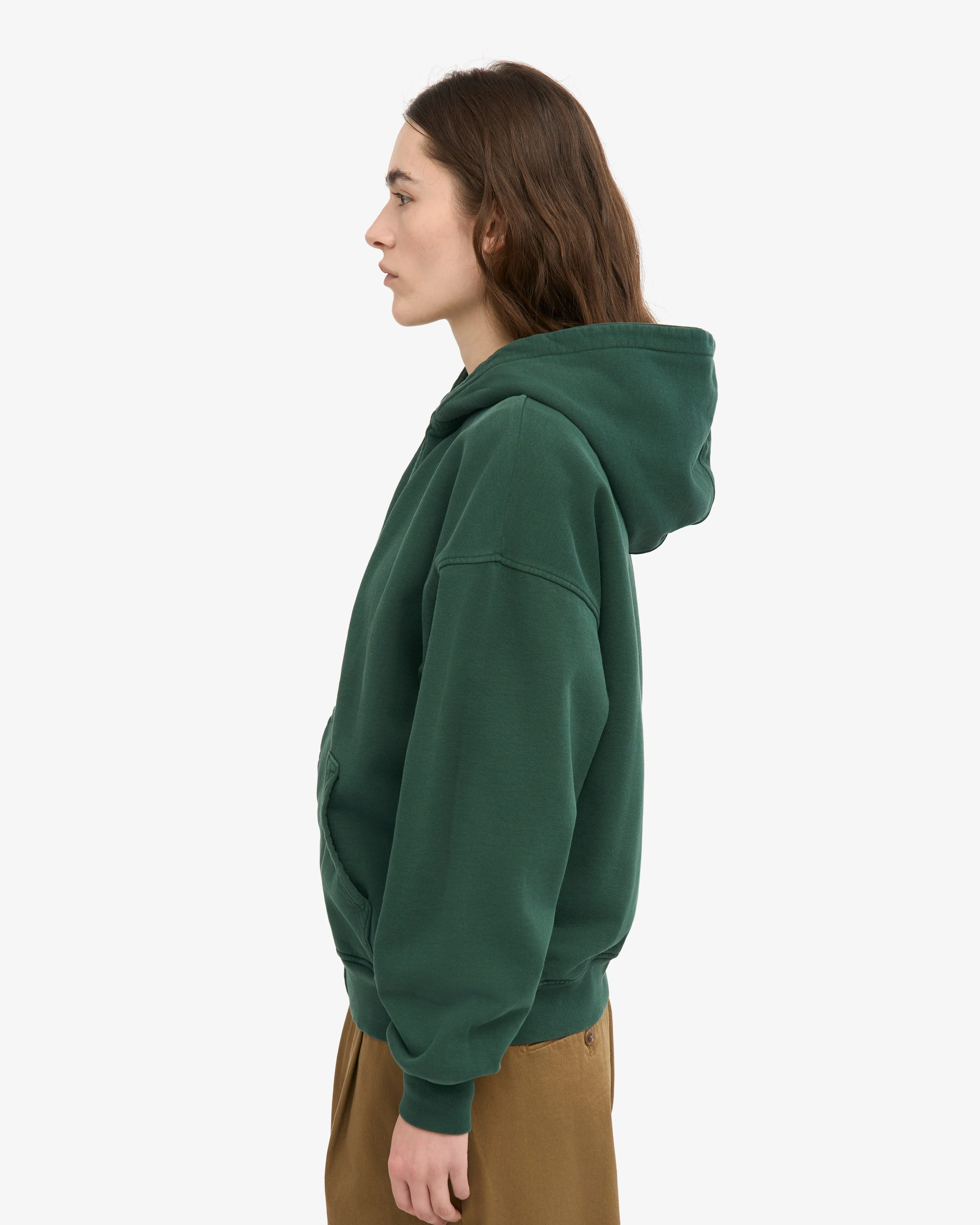 Organic Oversized Zip Hood - Emerald Green sold by Colorful Standard product image thumbnail 3