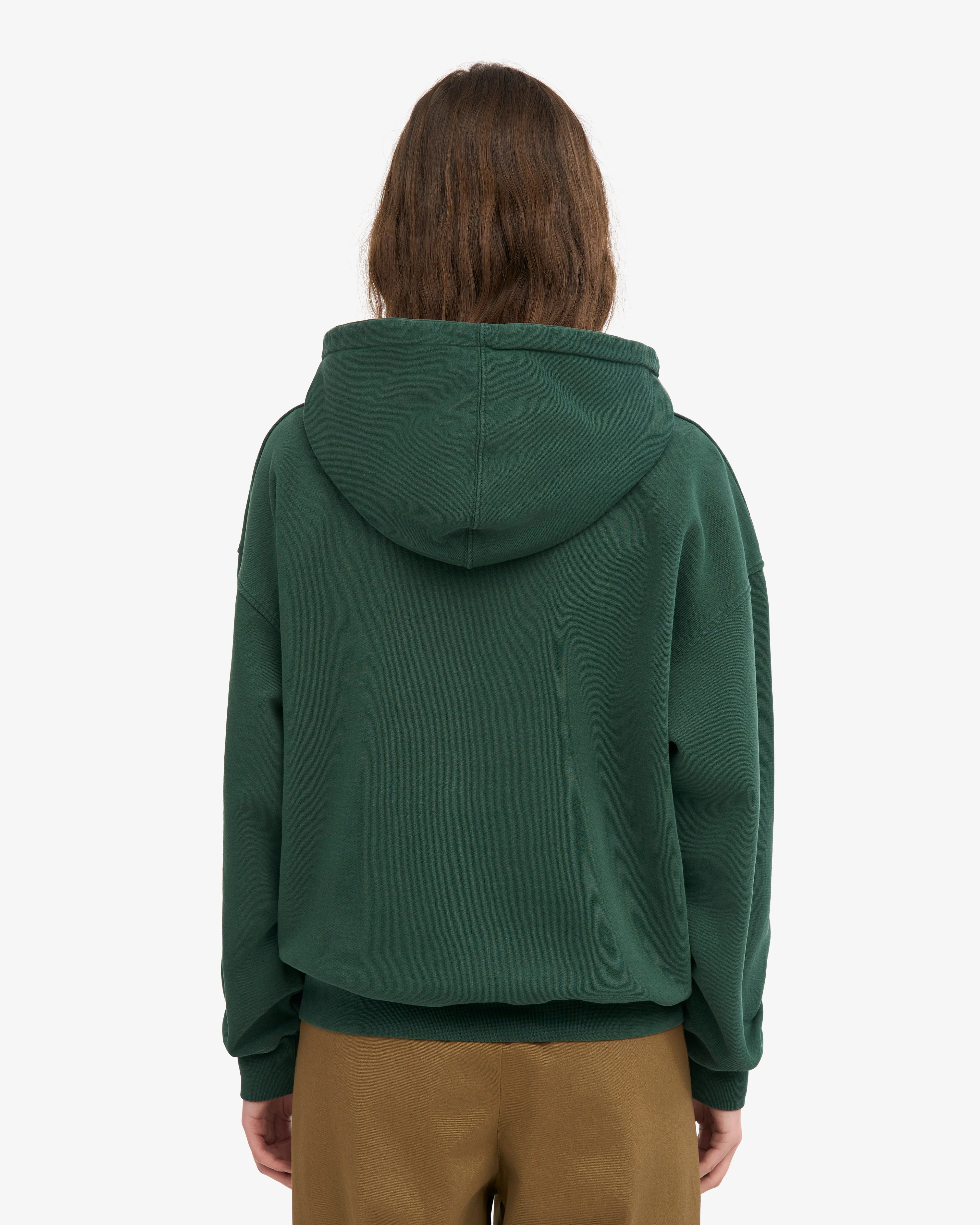 Organic Oversized Zip Hood - Emerald Green sold by Colorful Standard product image thumbnail 4