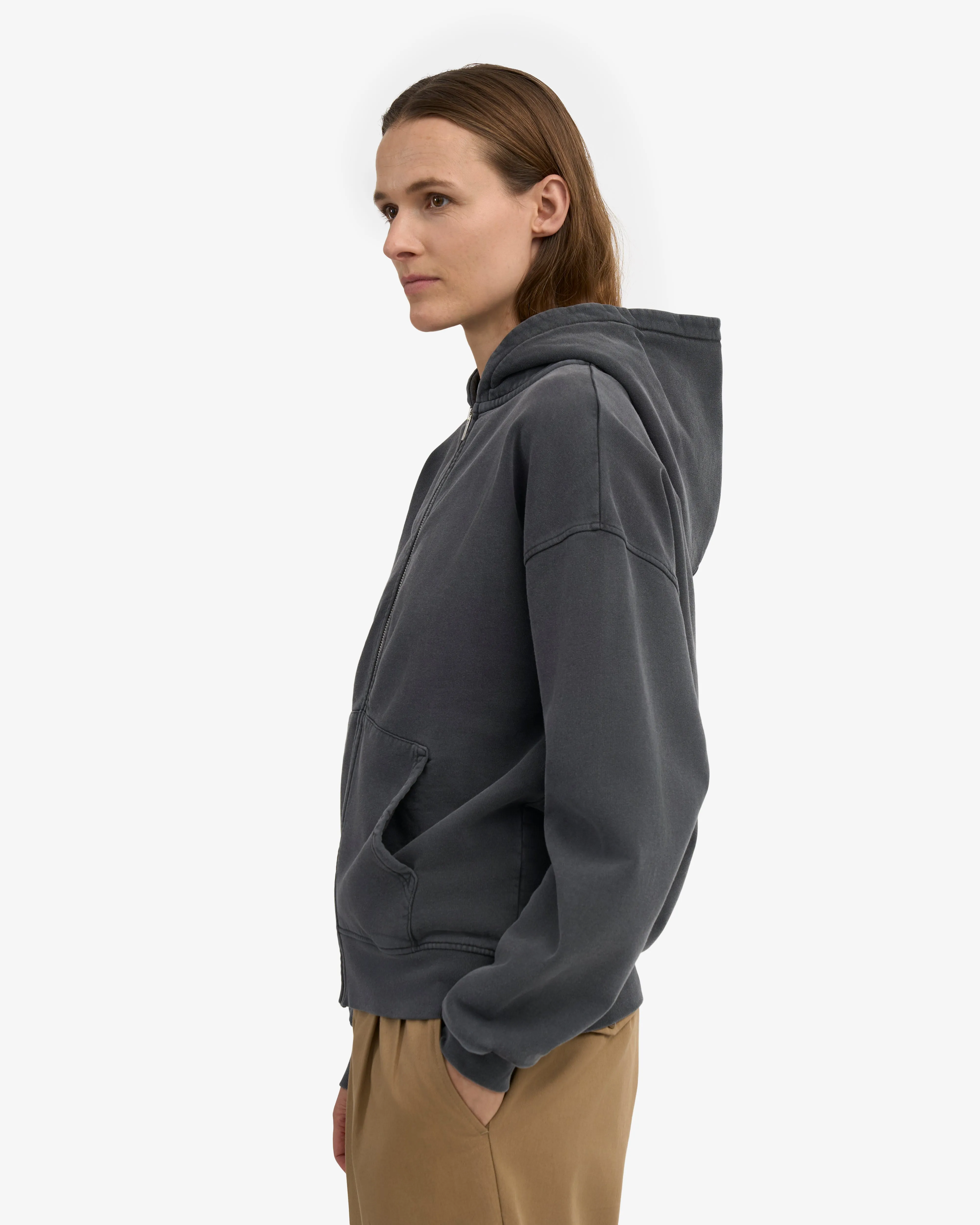 Organic Oversized Zip Hood - Faded Black sold by Colorful Standard product image thumbnail 3