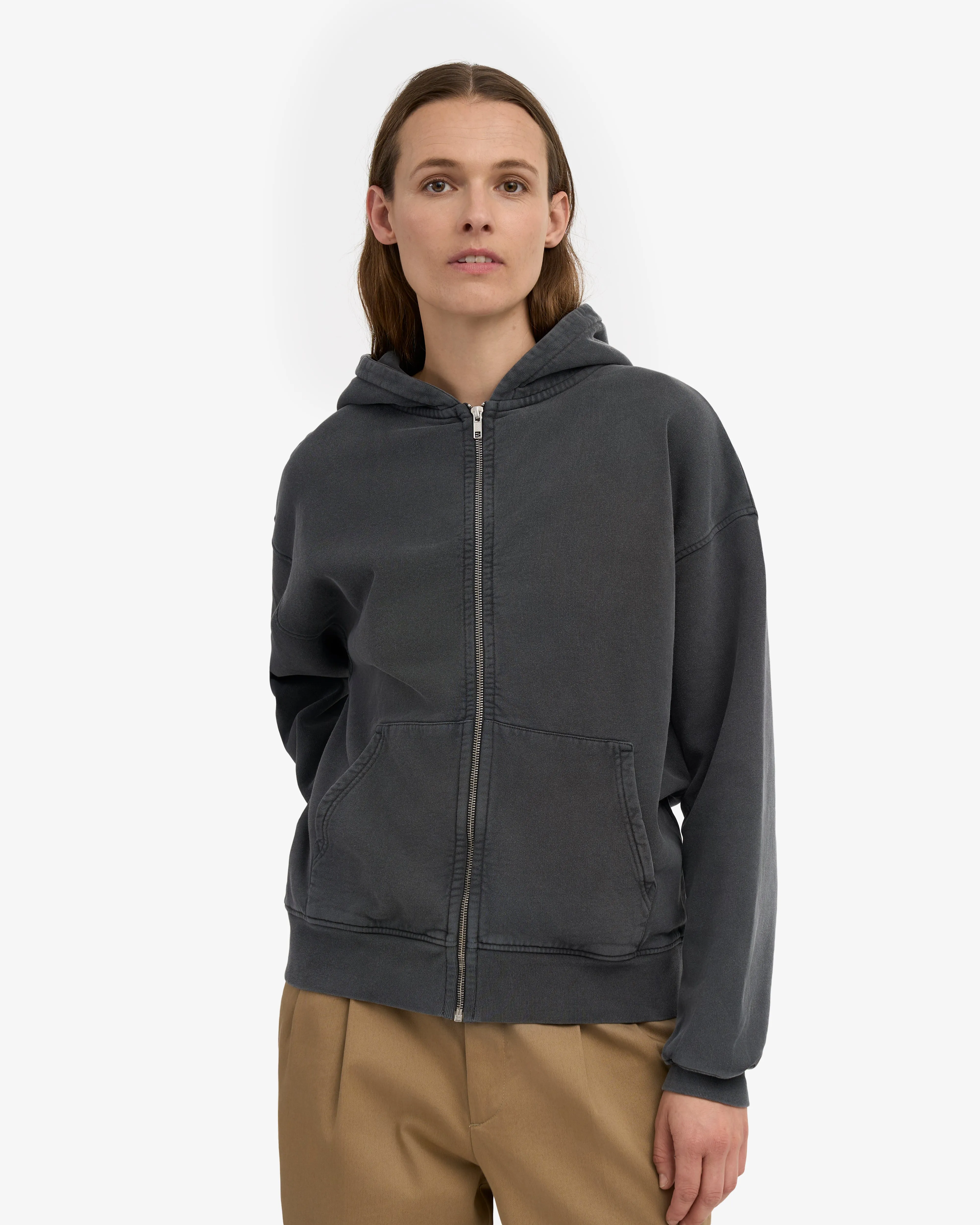 Organic Oversized Zip Hood - Faded Black sold by Colorful Standard product image thumbnail 2