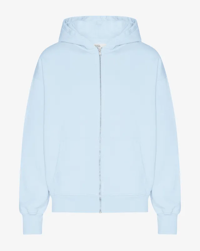 Organic Oversized Zip Hood - Polar Blue sold by Colorful Standard
