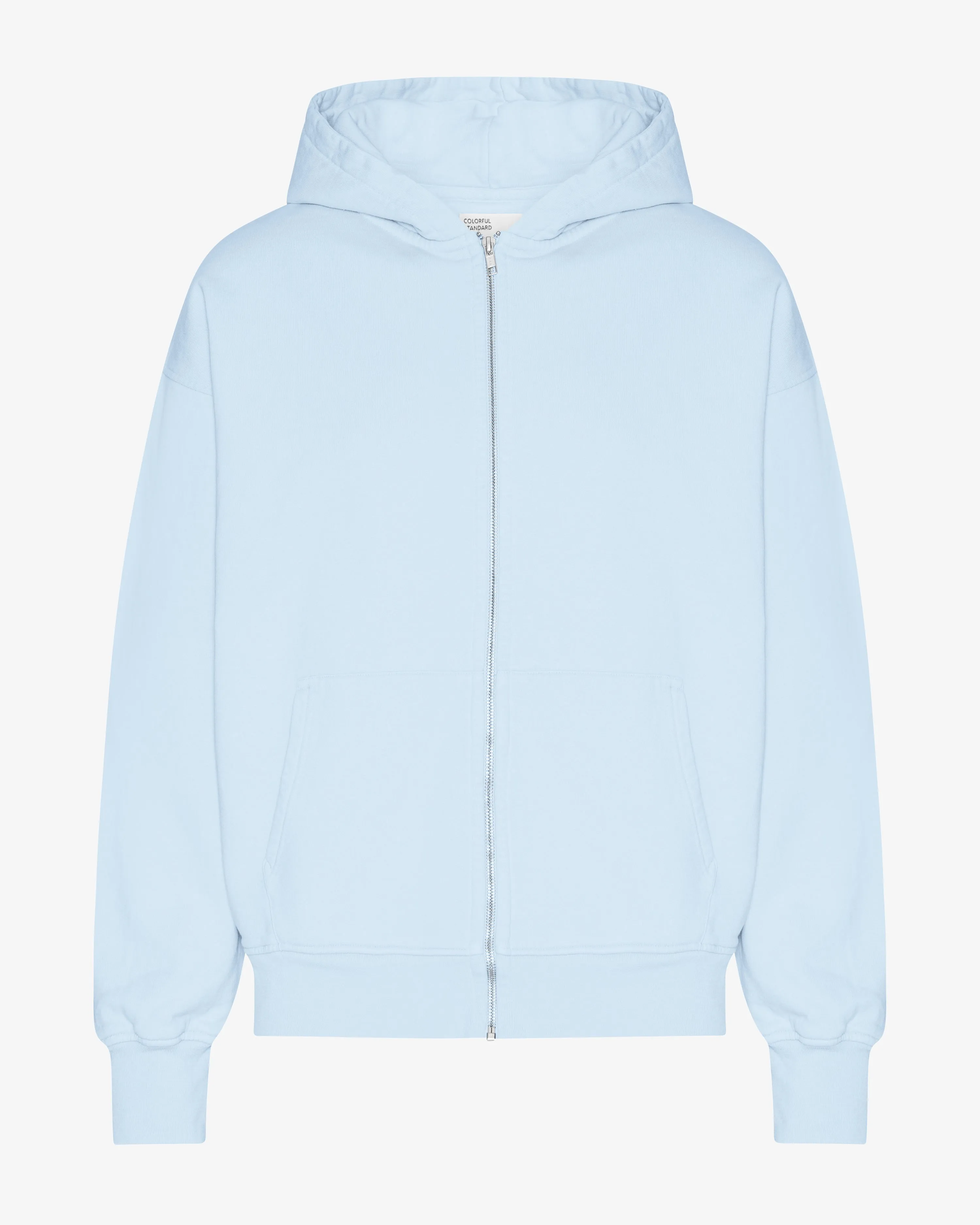 Organic Oversized Zip Hood - Polar Blue sold by Colorful Standard