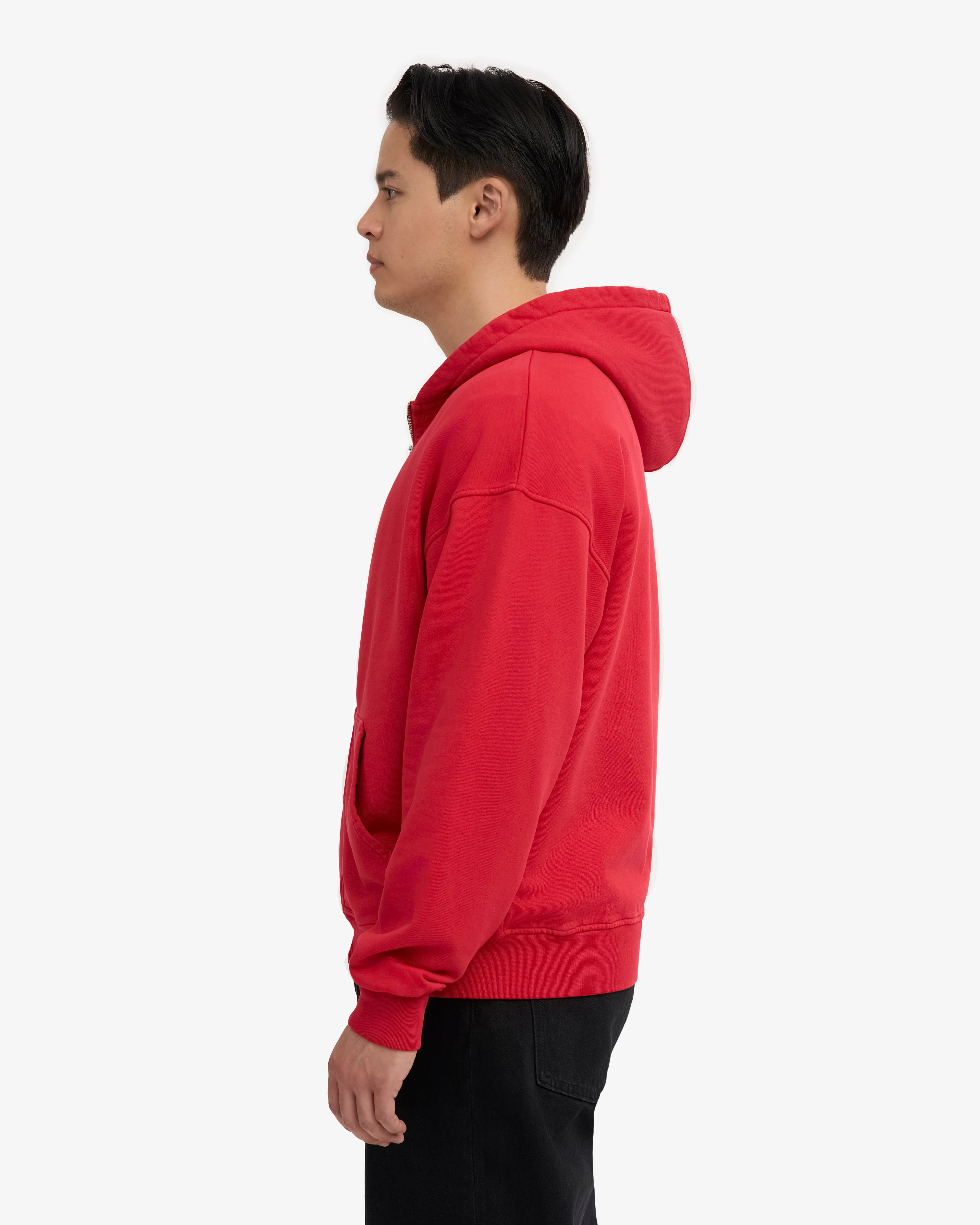 Organic Oversized Zip Hood - Scarlet Red sold by Colorful Standard product image thumbnail 3