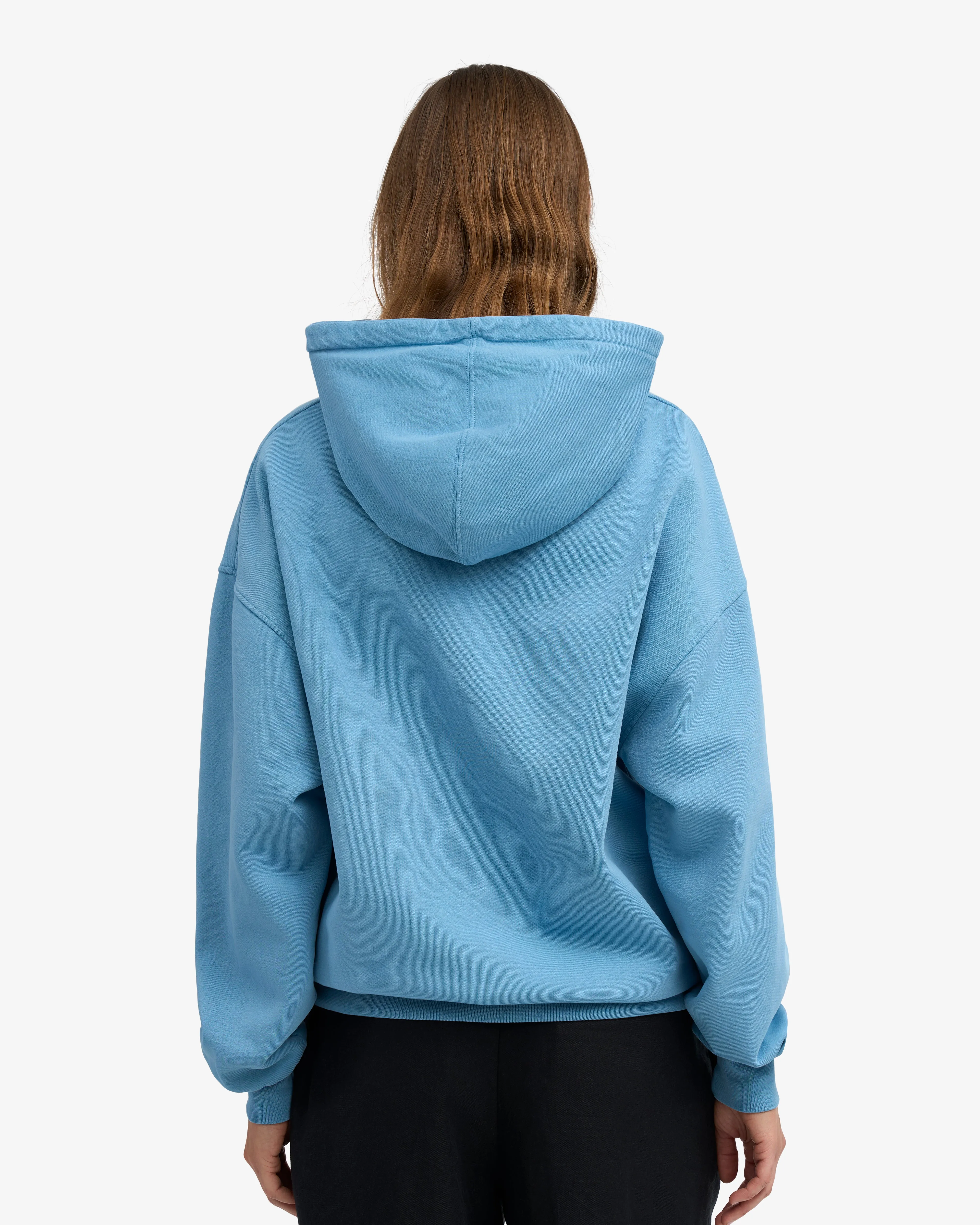 Organic Oversized Zip Hood - Seaside Blue sold by Colorful Standard product image thumbnail 4