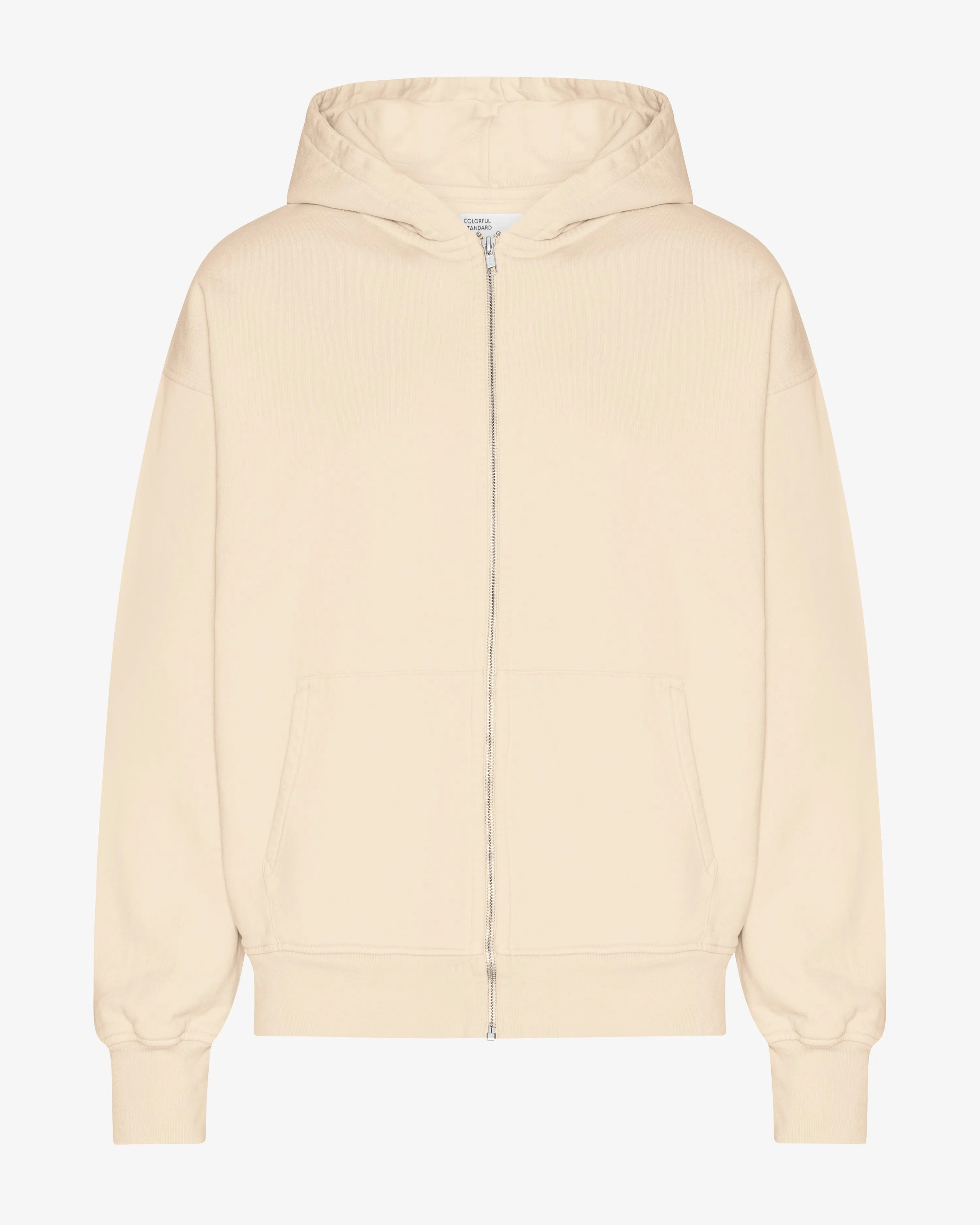 Organic Oversized Zip Hood - Ivory White sold by Colorful Standard