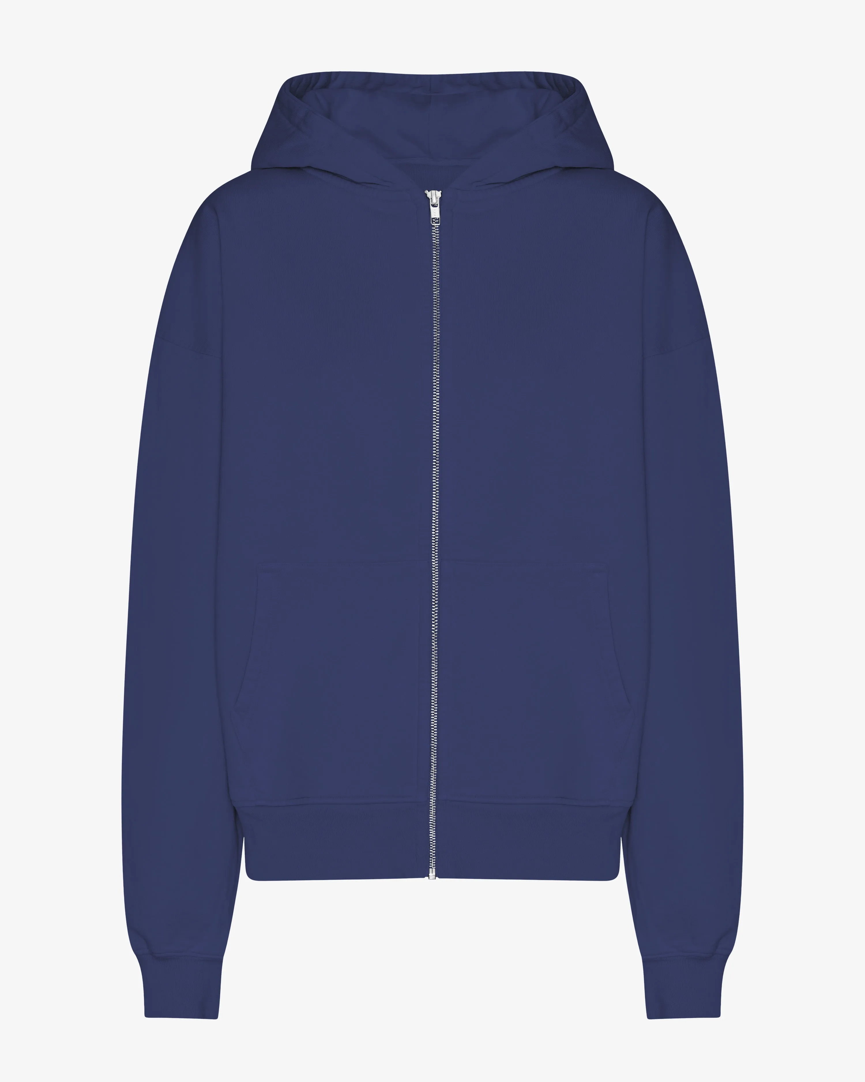 Organic Oversized Zip Hood - Marine Blue sold by Colorful Standard