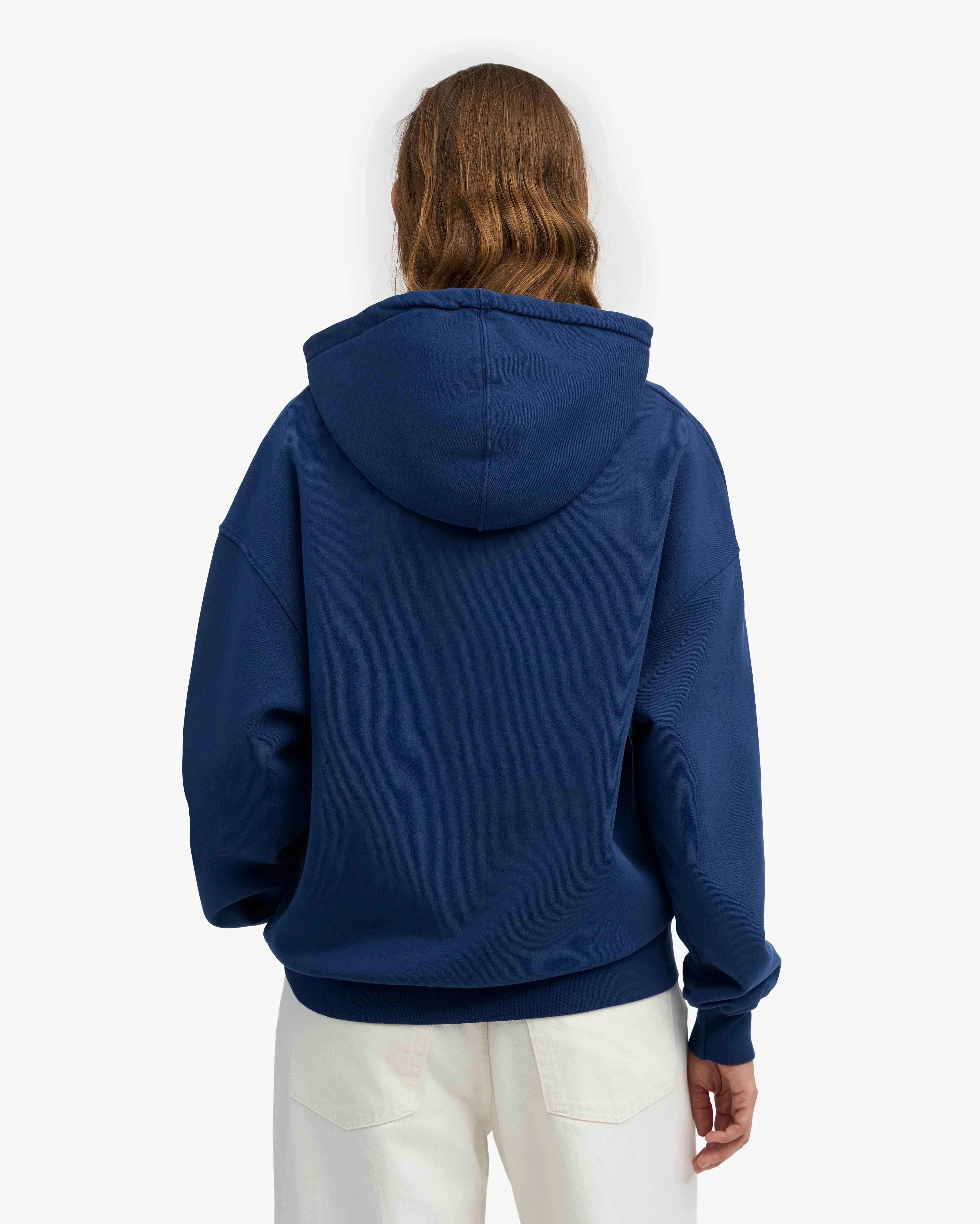 Organic Oversized Zip Hood - Marine Blue sold by Colorful Standard product image thumbnail 4