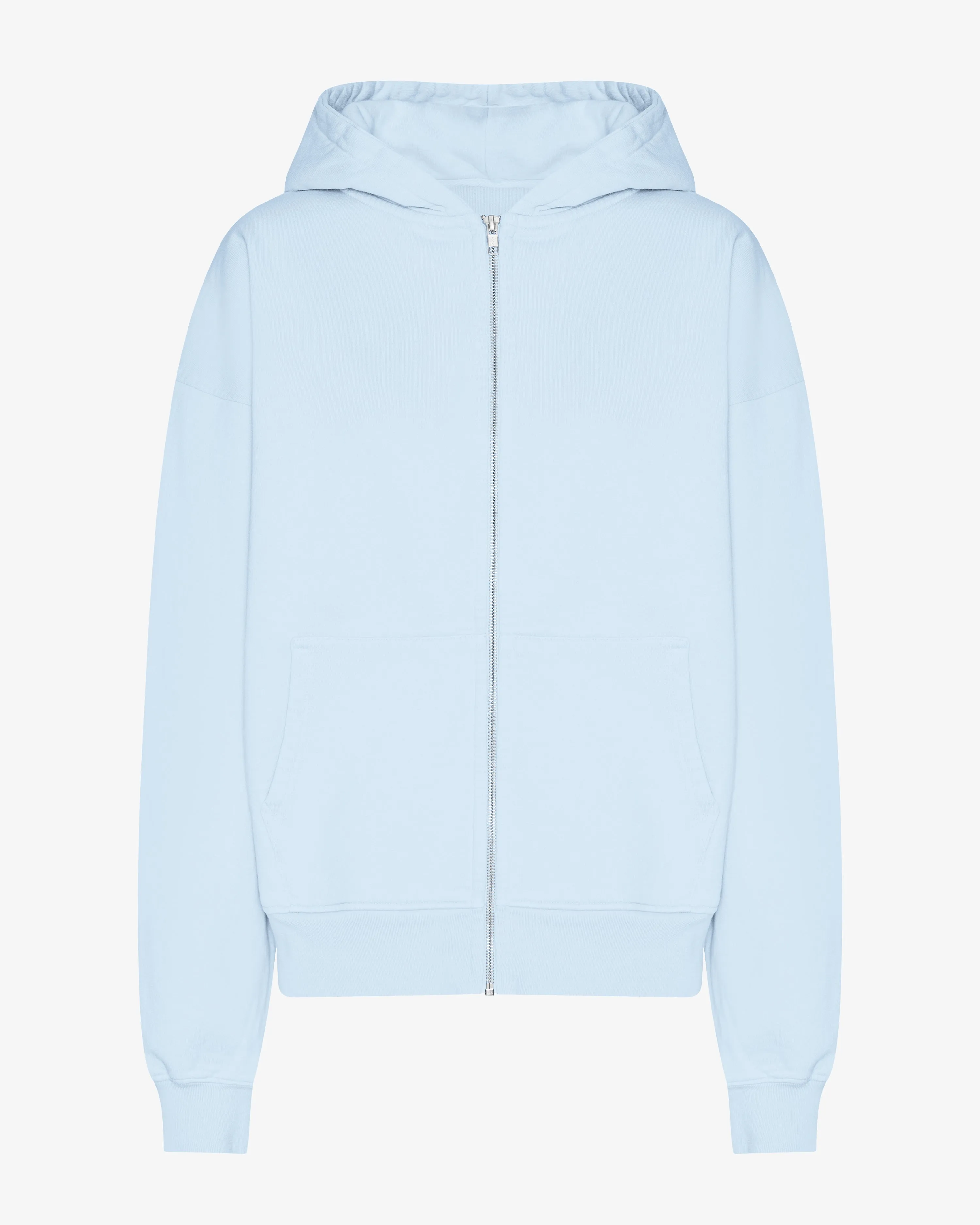 Organic Oversized Zip Hood - Polar Blue sold by Colorful Standard