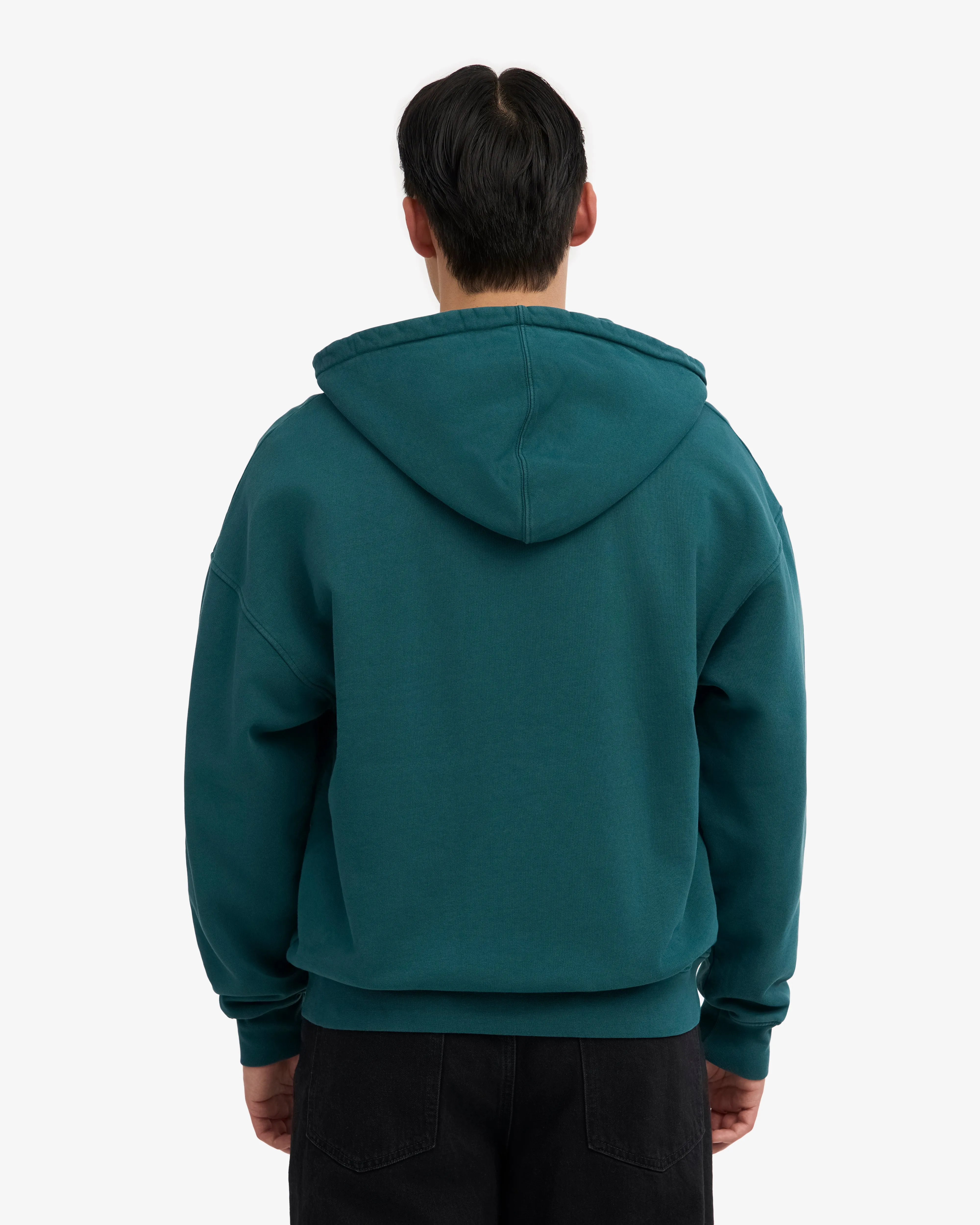 Organic Oversized Zip Hood - Ocean Green sold by Colorful Standard product image thumbnail 4