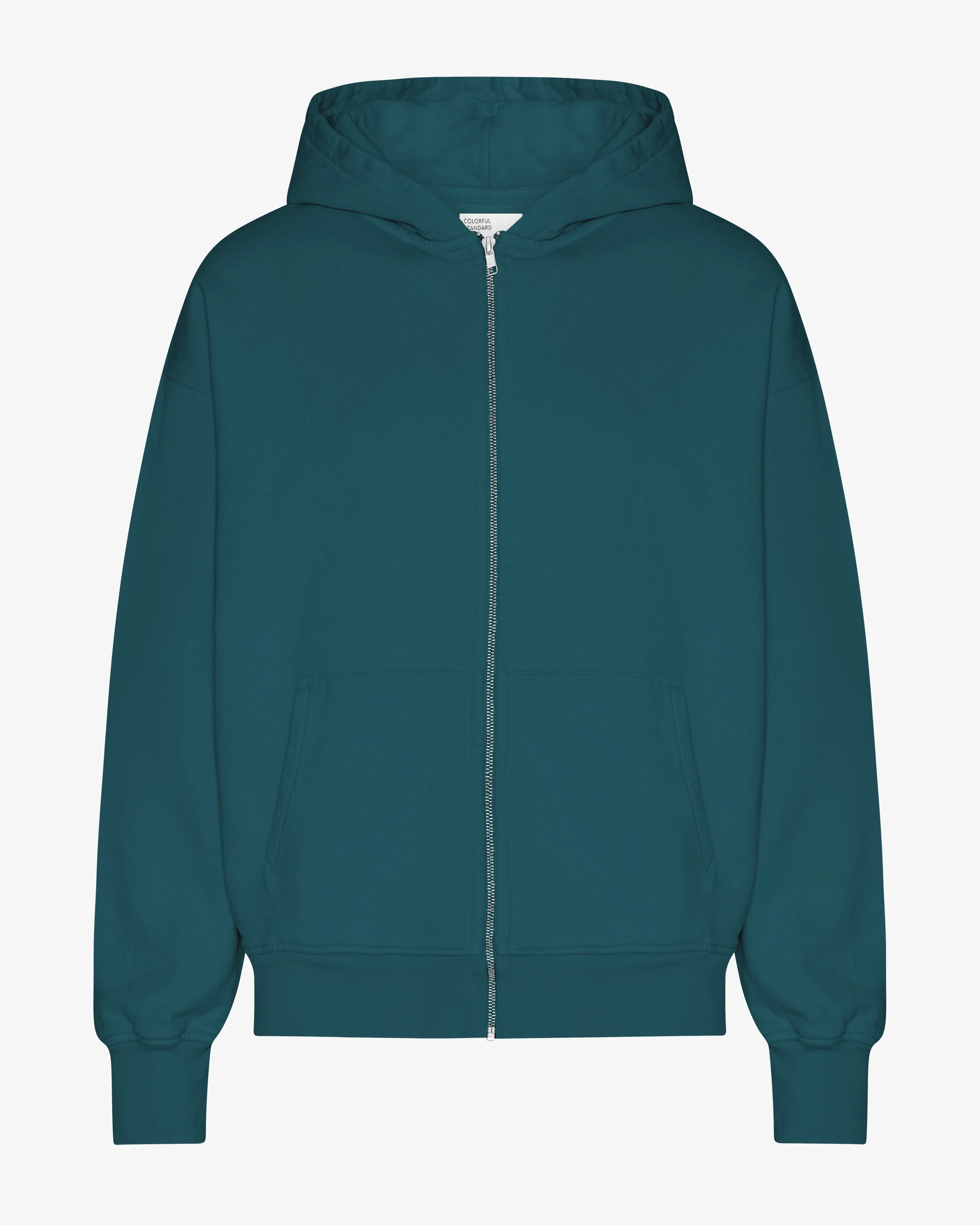 Organic Oversized Zip Hood - Ocean Green sold by Colorful Standard