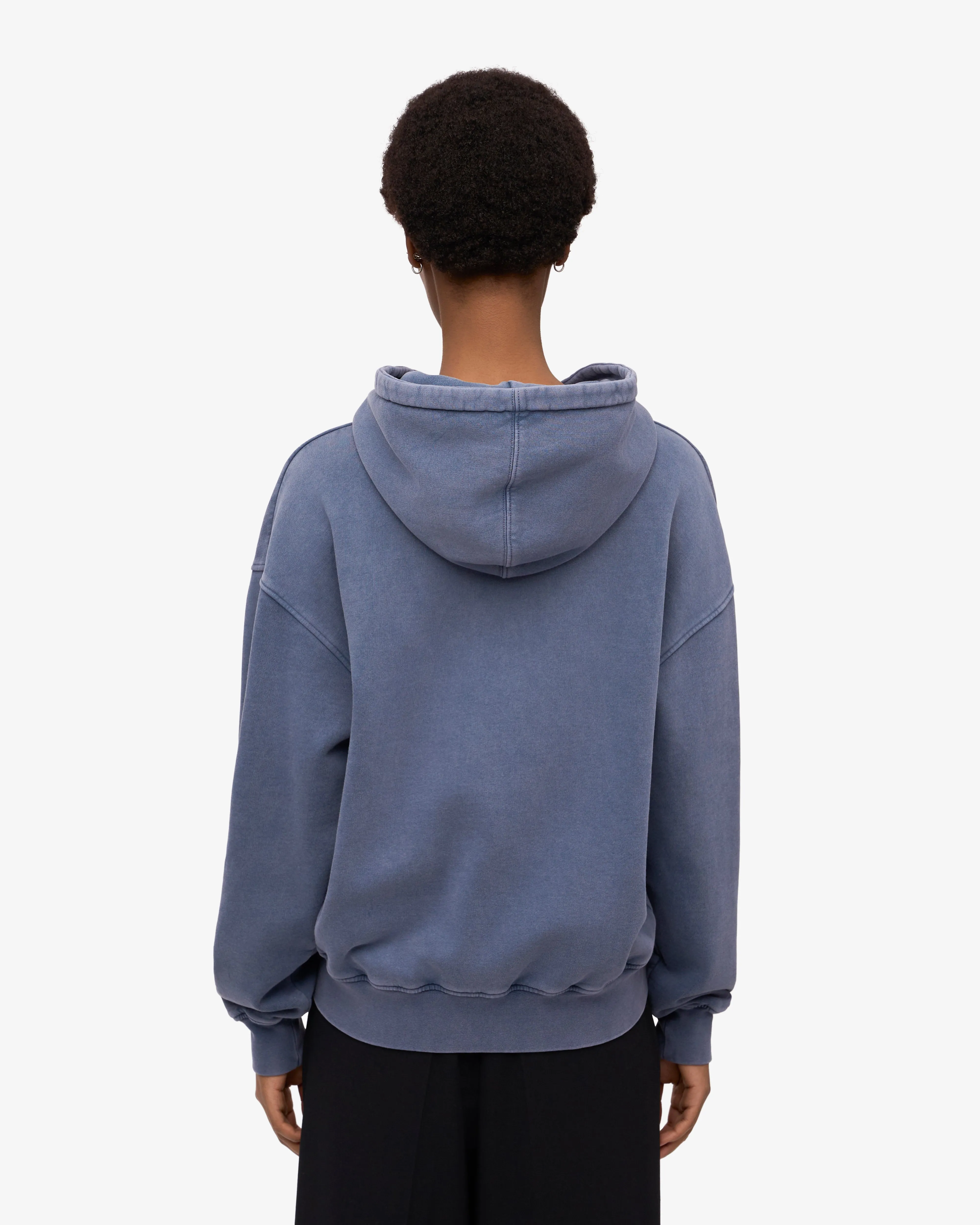 Organic Oversized Zip Hood - Neptune Blue sold by Colorful Standard product image thumbnail 4