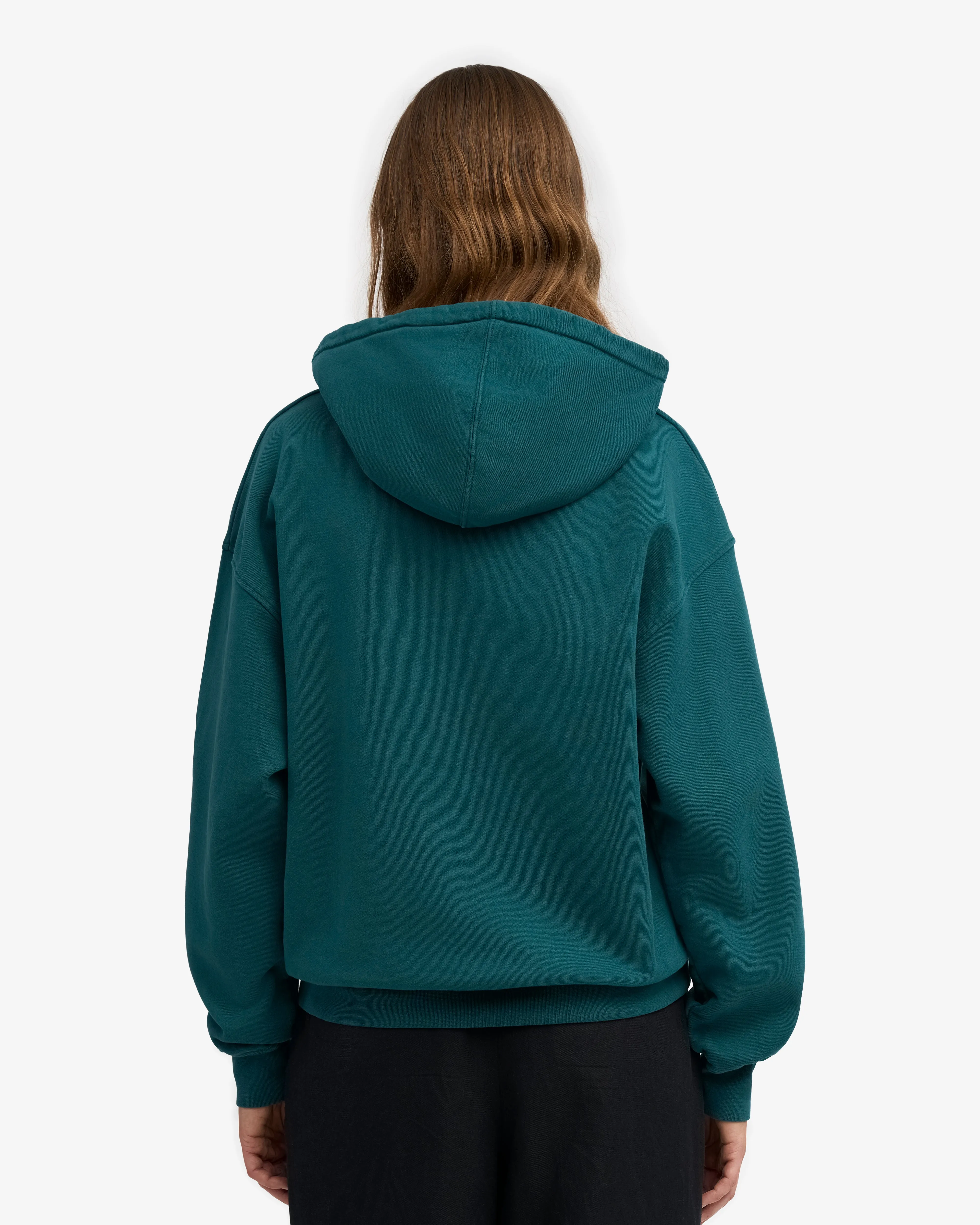 Organic Oversized Zip Hood - Ocean Green sold by Colorful Standard product image thumbnail 4