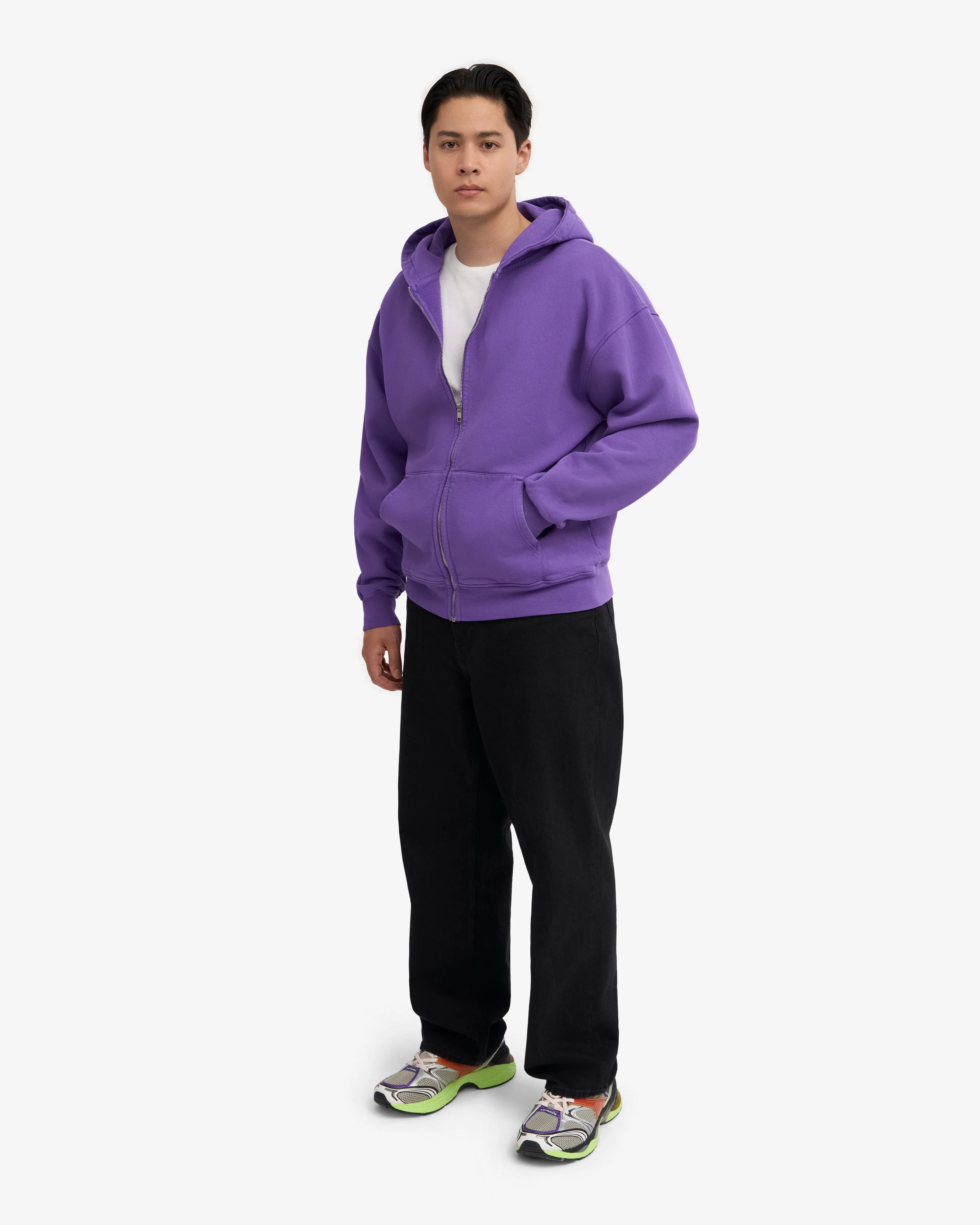 Organic Oversized Zip Hood - Ultra Violet sold by Colorful Standard product image thumbnail 5