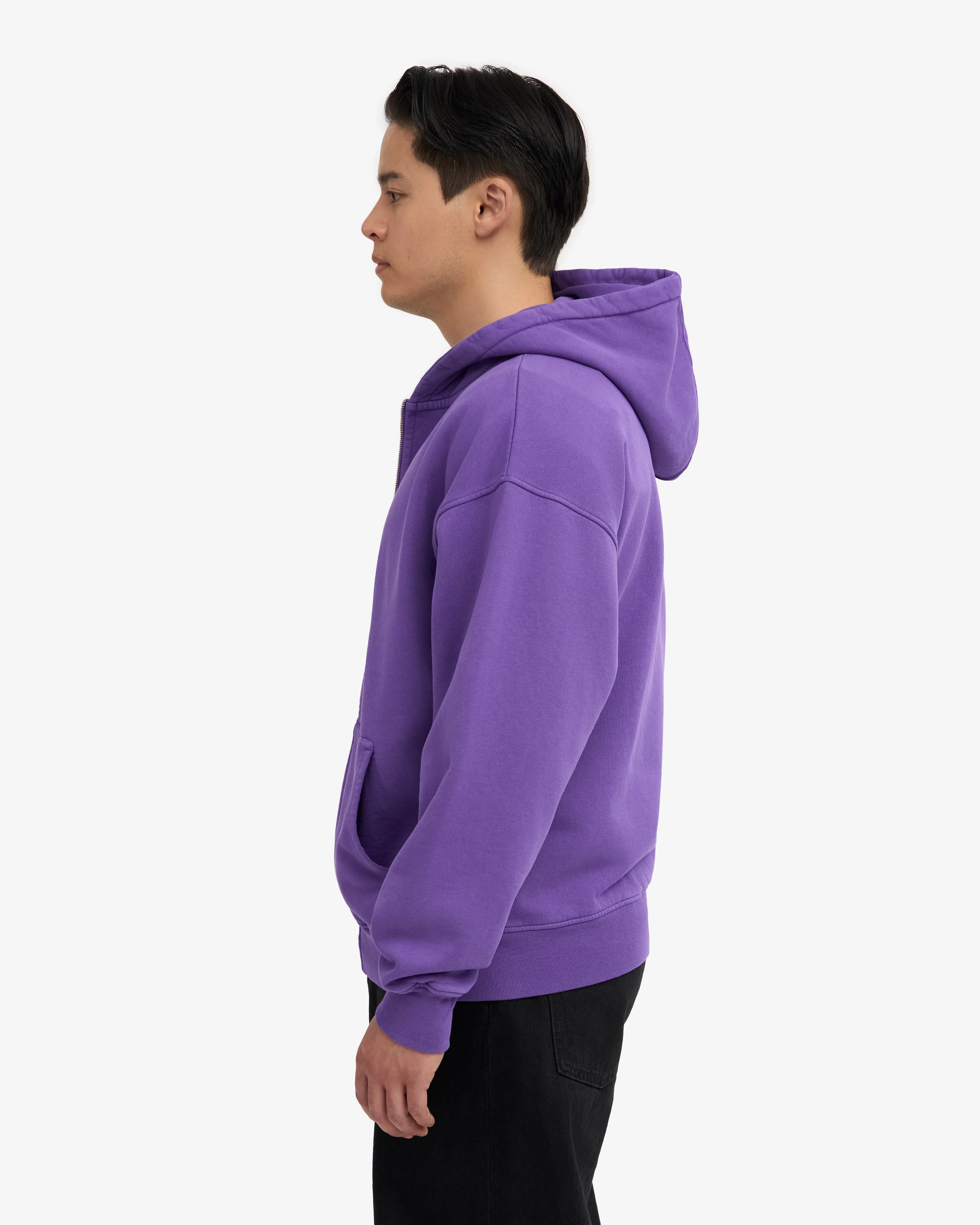 Organic Oversized Zip Hood - Ultra Violet sold by Colorful Standard product image thumbnail 3