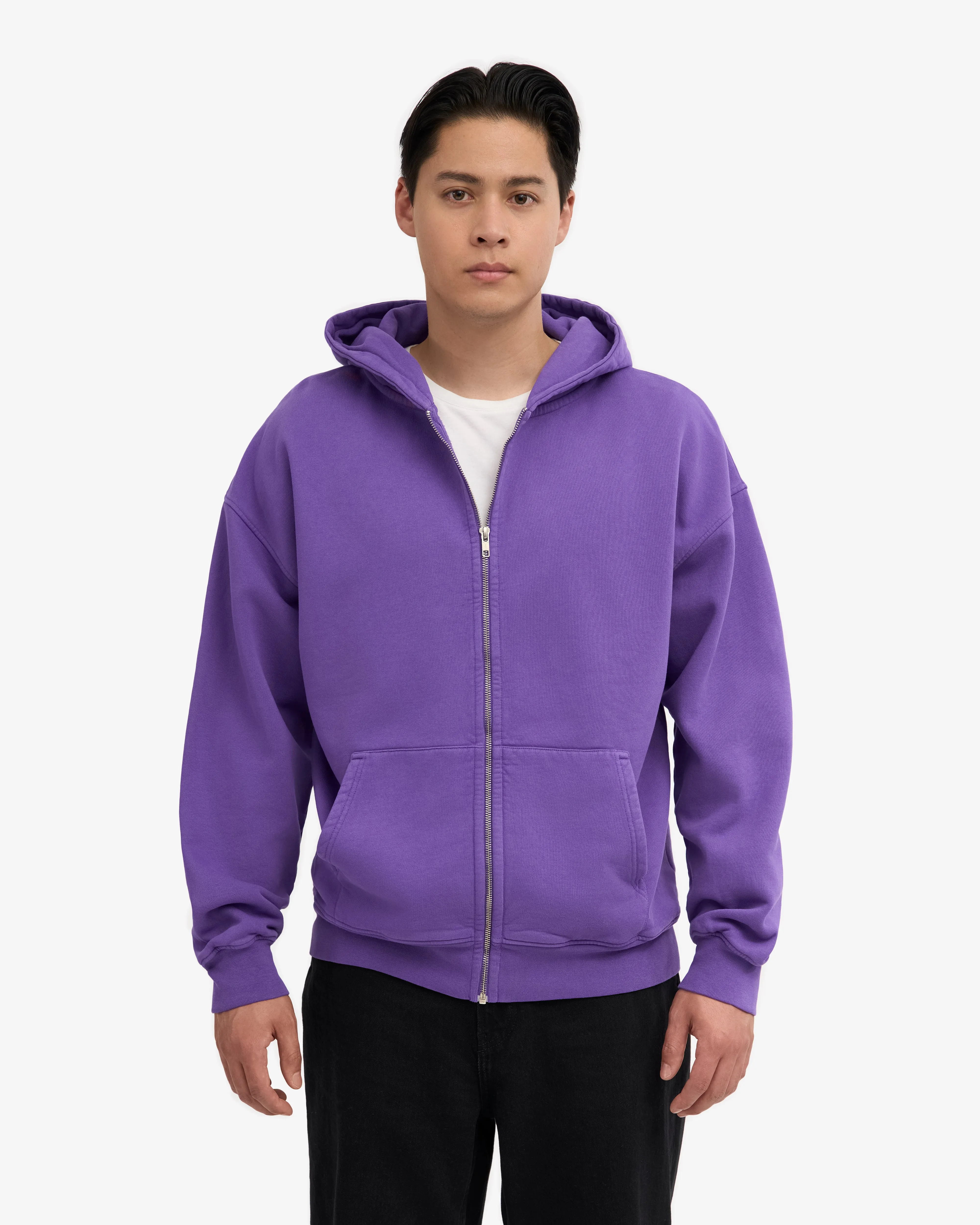 Organic Oversized Zip Hood - Ultra Violet sold by Colorful Standard product image thumbnail 2