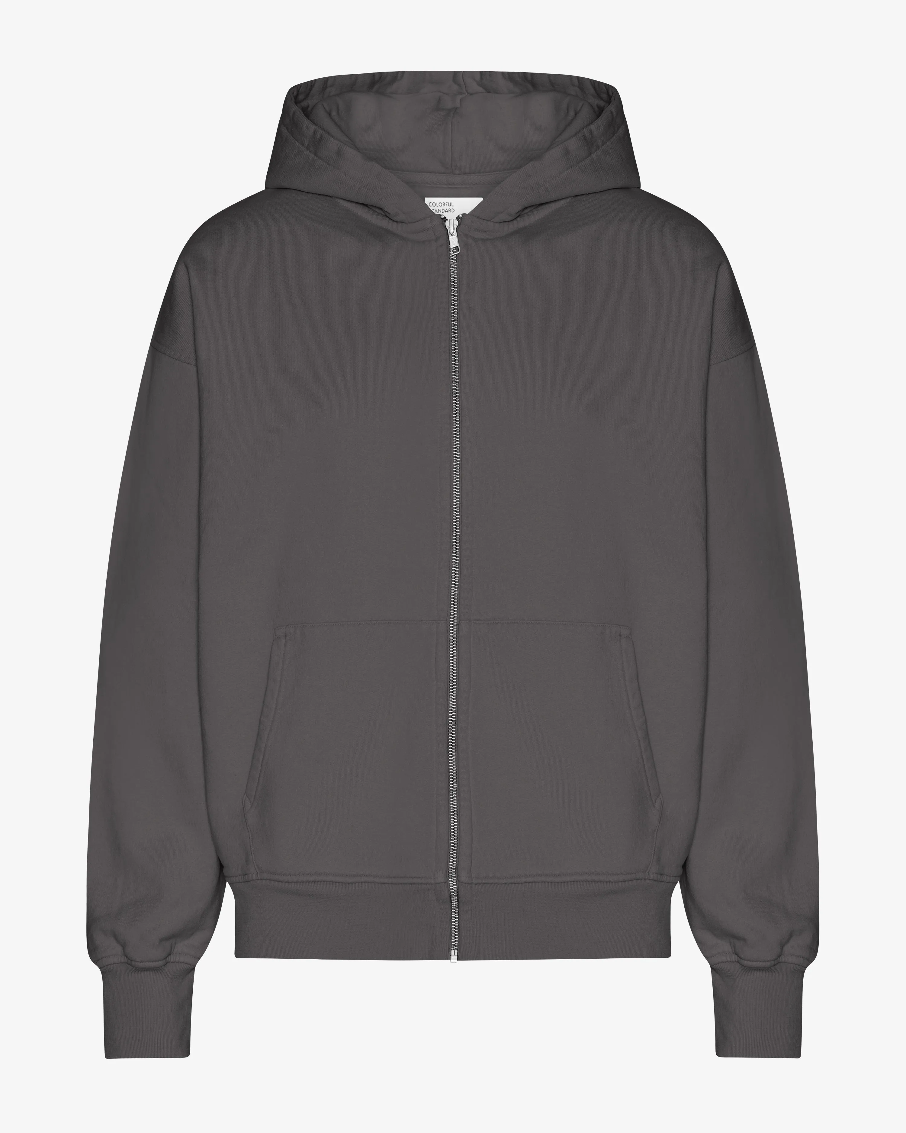 Organic Oversized Zip Hood - Lava Grey sold by Colorful Standard