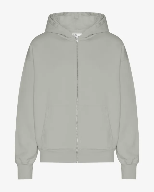 Organic Oversized Zip Hood - Steel Blue sold by Colorful Standard