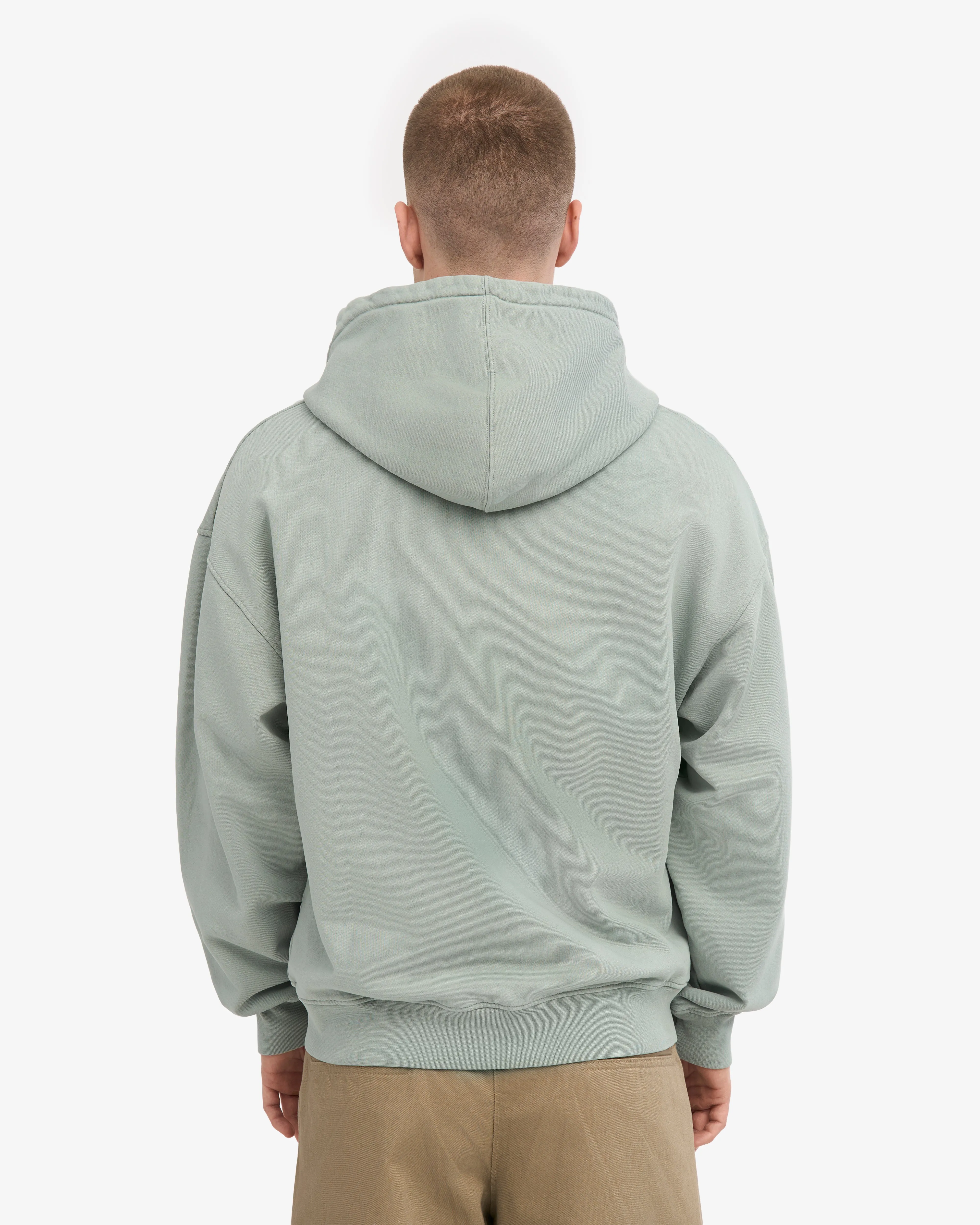 Organic Oversized Zip Hood - Steel Blue sold by Colorful Standard product image thumbnail 4