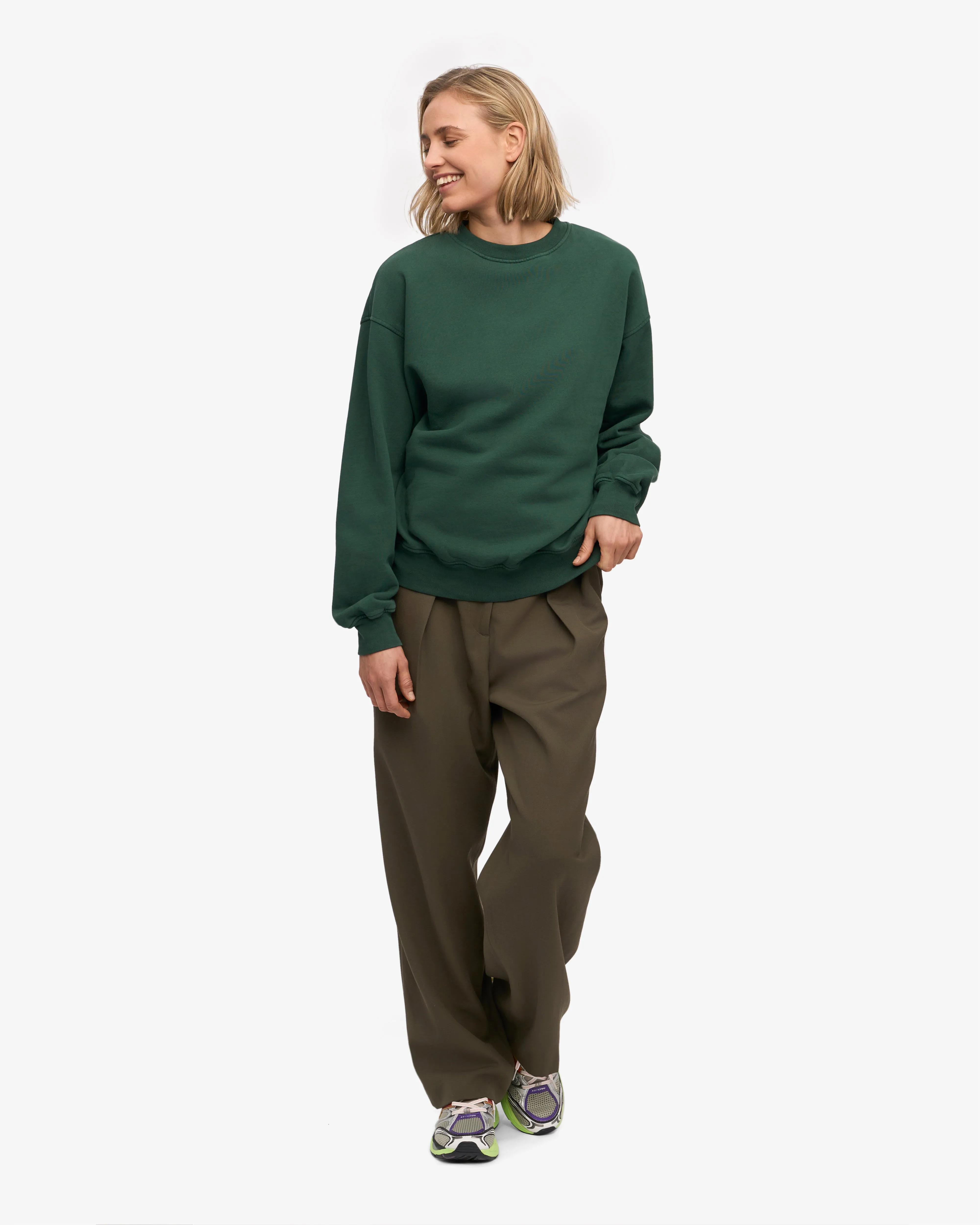 Organic Oversized Crew - Emerald Green sold by Colorful Standard product image thumbnail 5