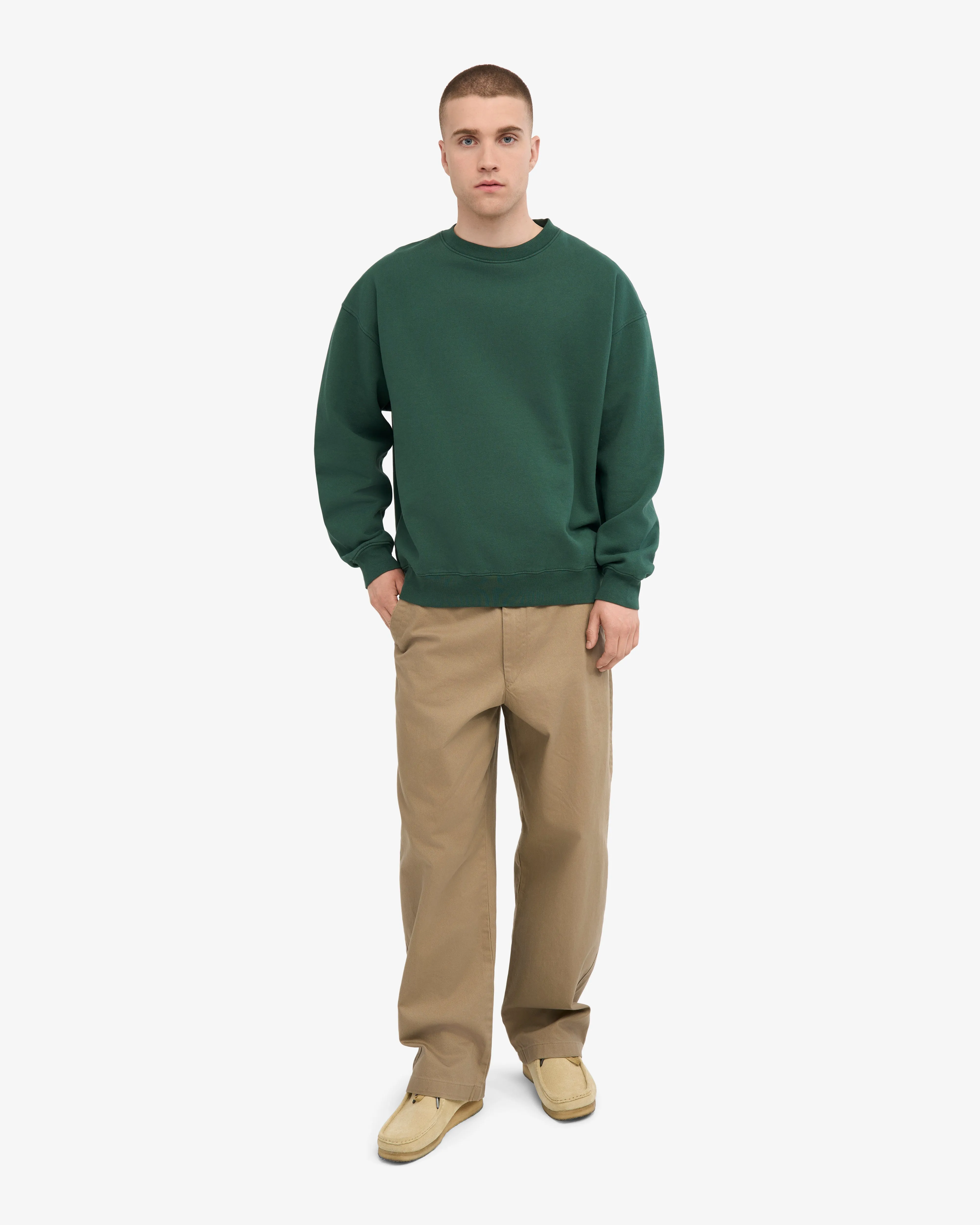 Organic Oversized Crew - Emerald Green sold by Colorful Standard product image thumbnail 5