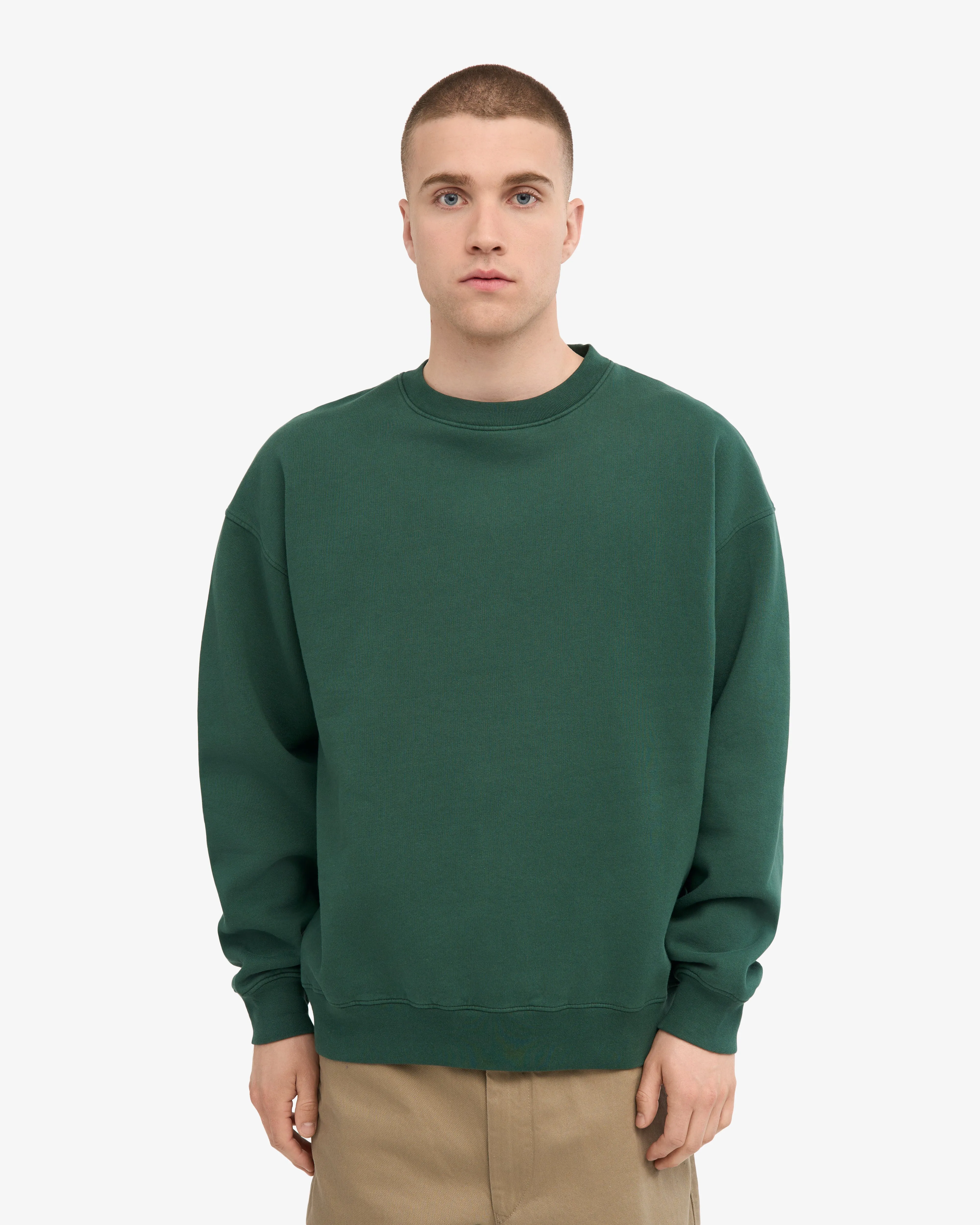 Organic Oversized Crew - Emerald Green sold by Colorful Standard product image thumbnail 2
