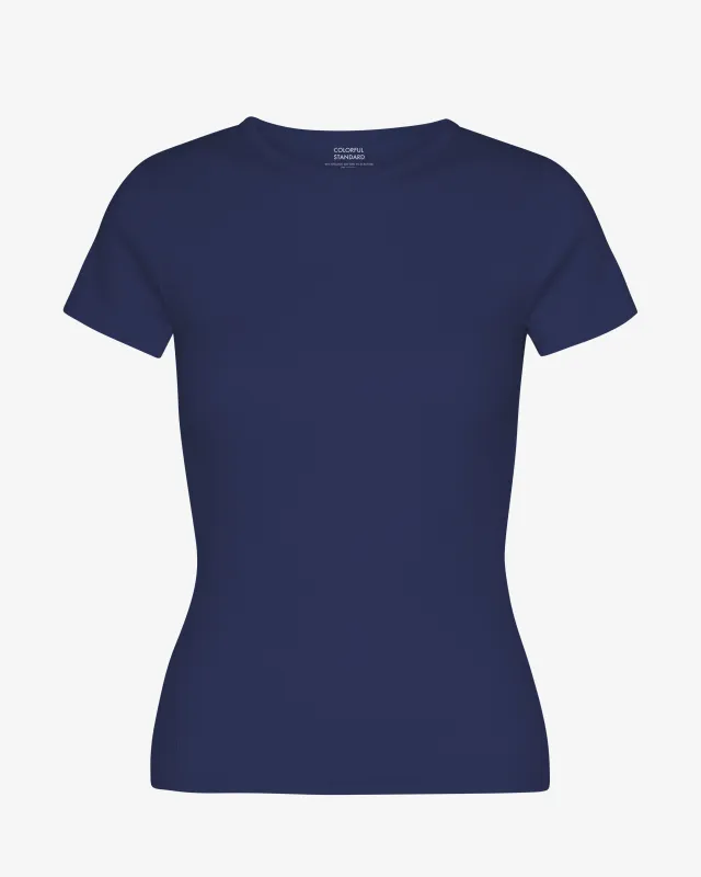 Organic Rib T-Shirt - Marine Blue sold by Colorful Standard