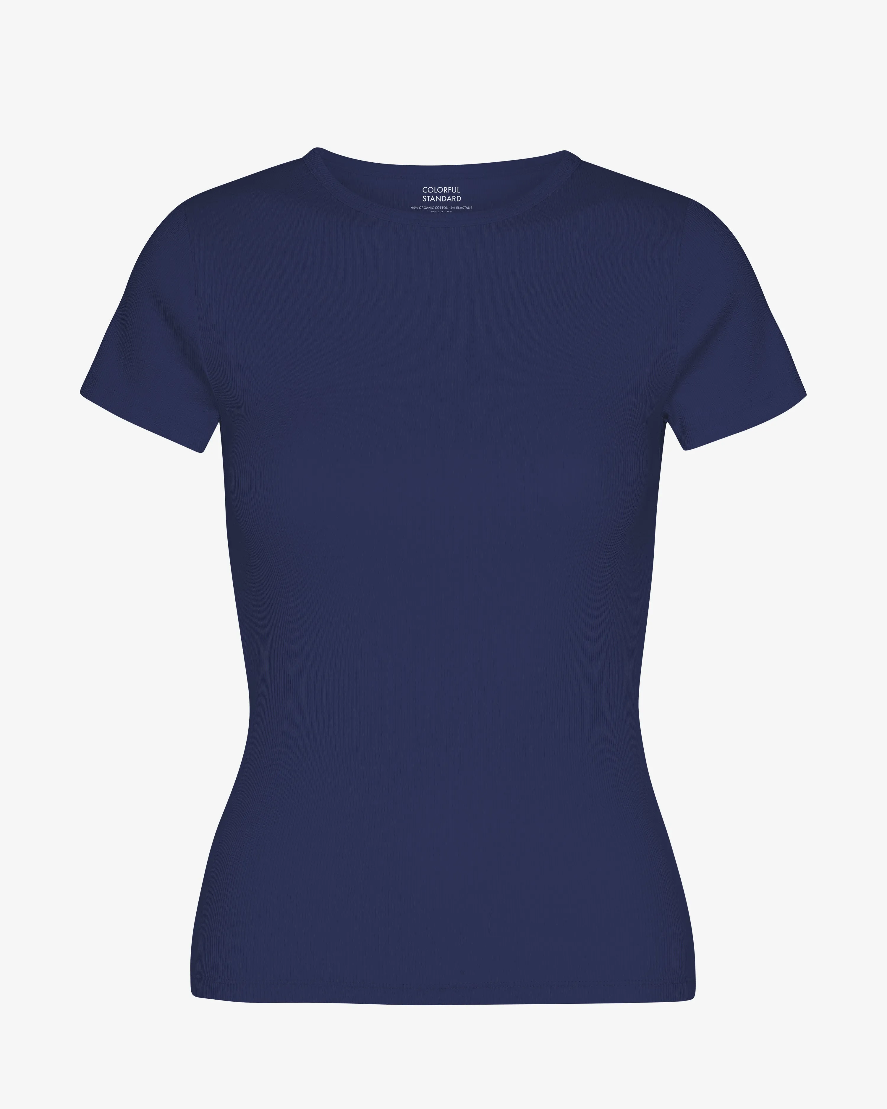 Organic Rib T-Shirt - Marine Blue sold by Colorful Standard