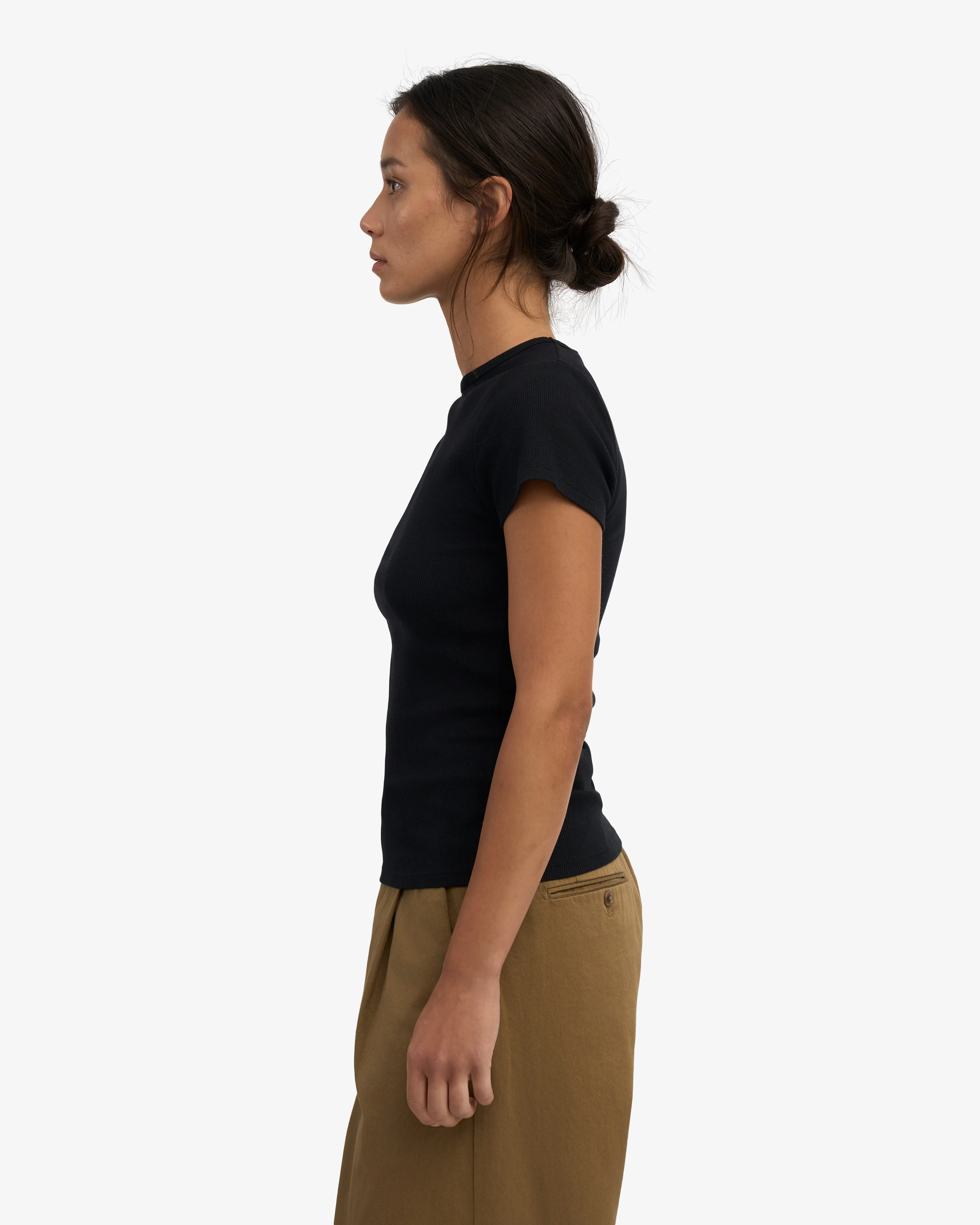 Organic Rib T-Shirt - Deep Black sold by Colorful Standard product image thumbnail 3