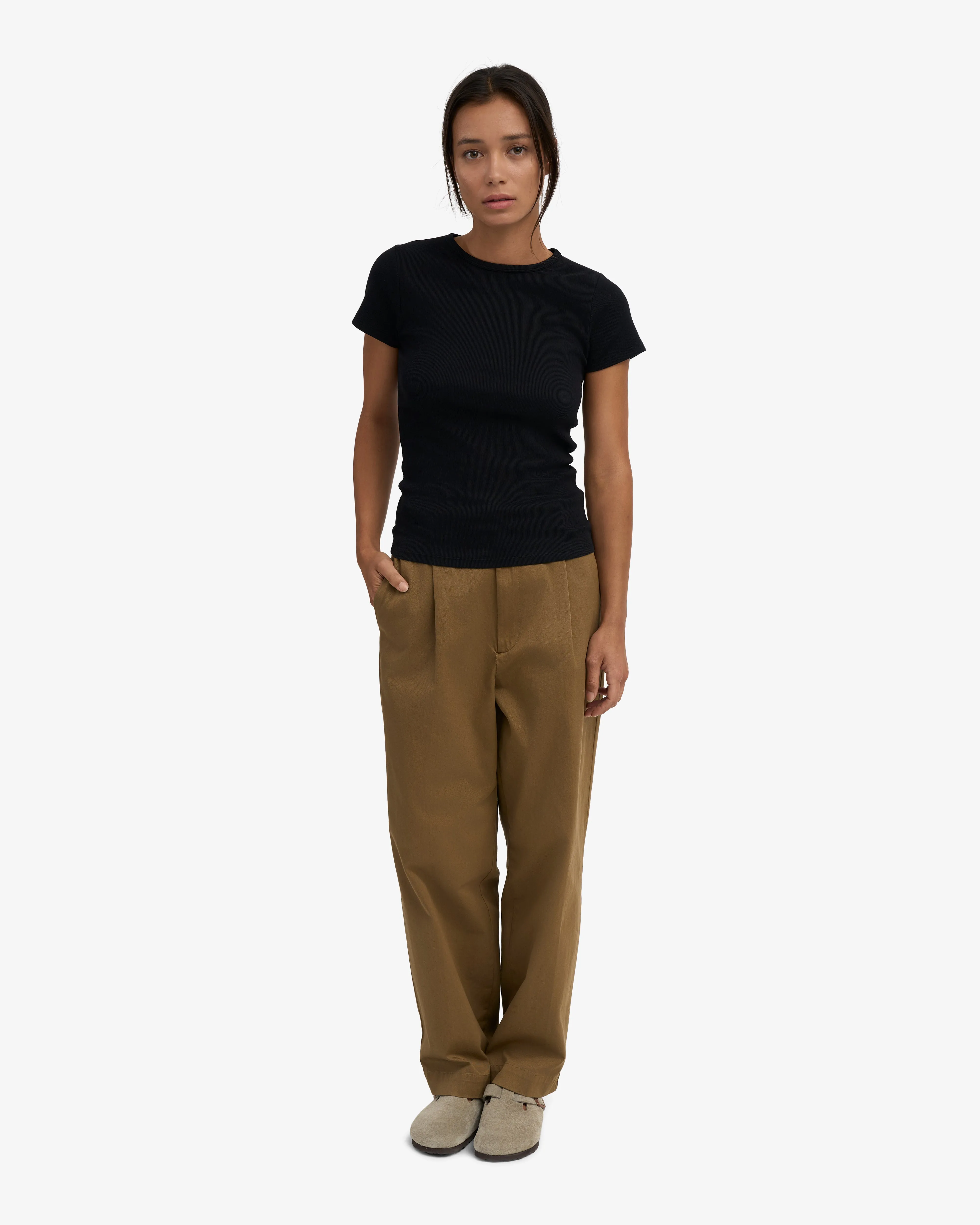 Organic Rib T-Shirt - Deep Black sold by Colorful Standard product image thumbnail 5