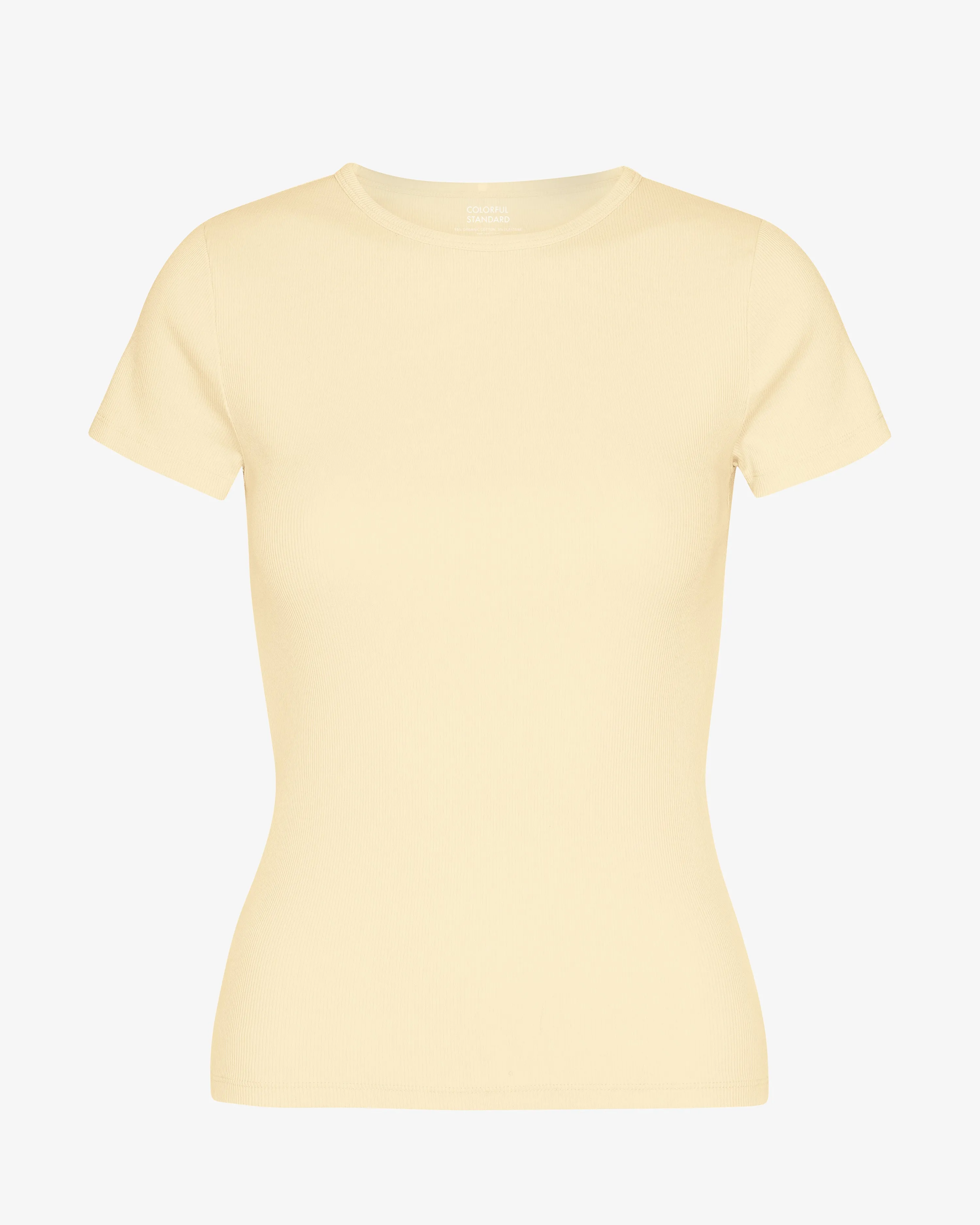 Organic Rib T-Shirt - Soft Yellow sold by Colorful Standard