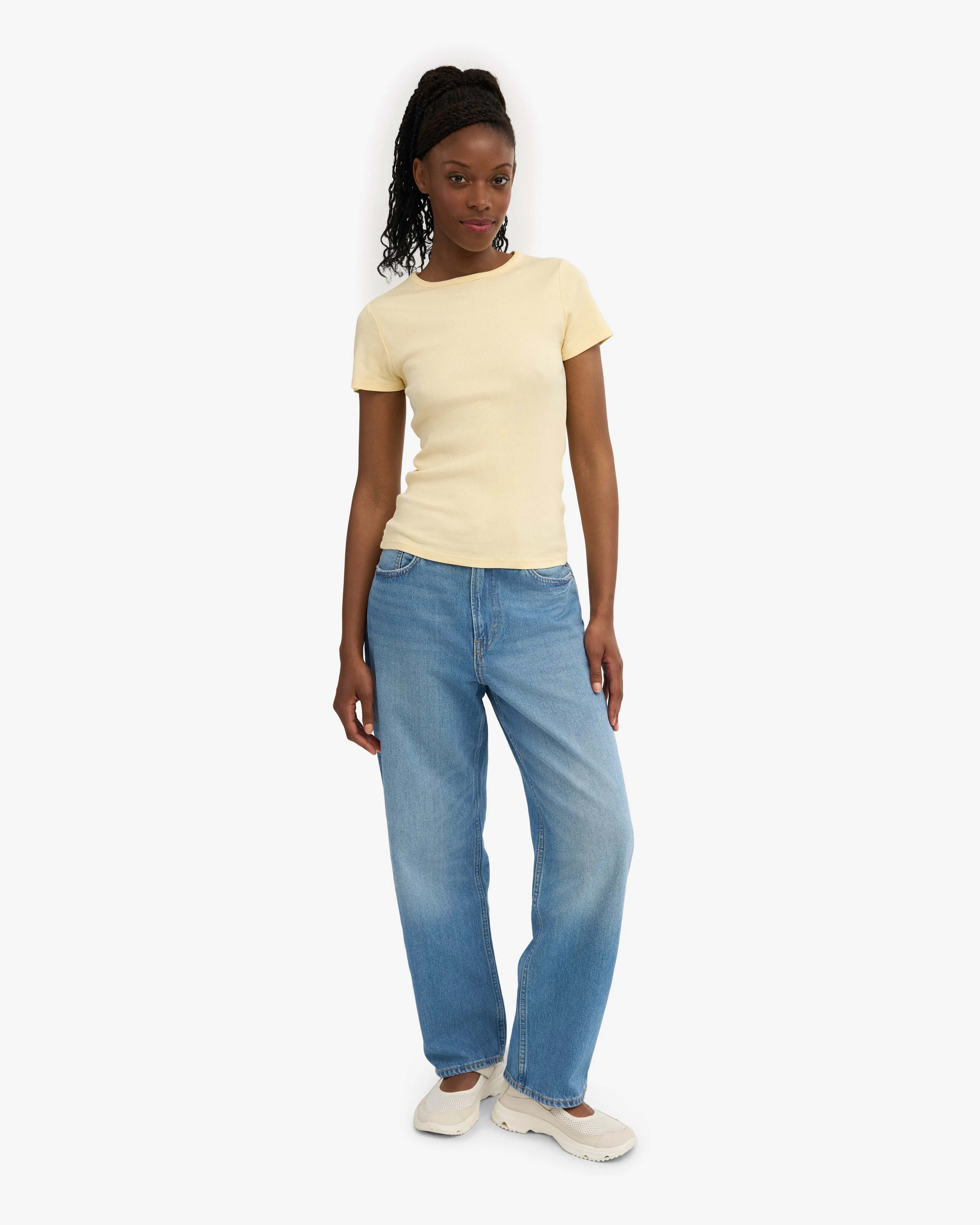 Organic Rib T-Shirt - Soft Yellow sold by Colorful Standard product image thumbnail 5