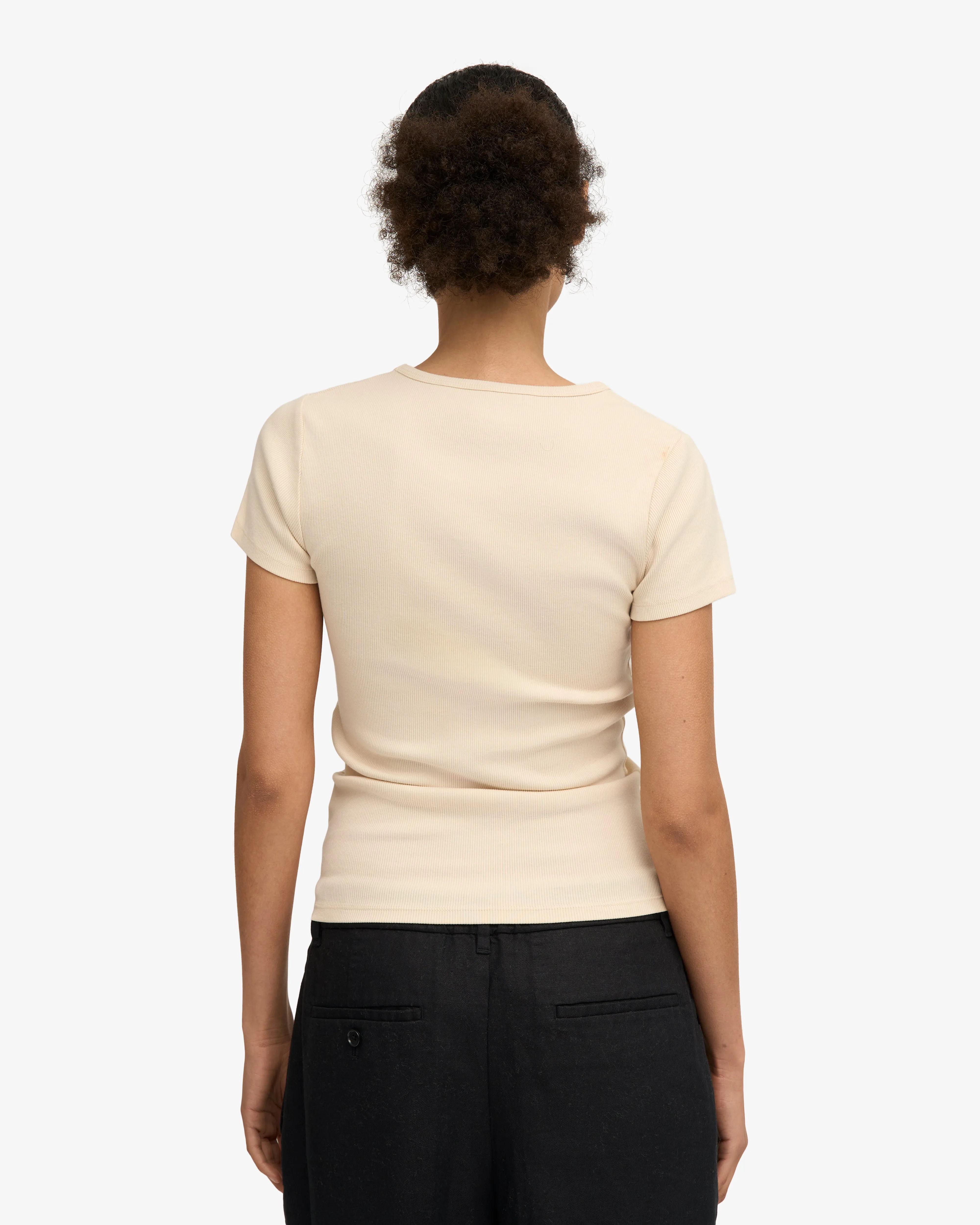 Organic Rib T-Shirt - Ivory White sold by Colorful Standard product image thumbnail 4