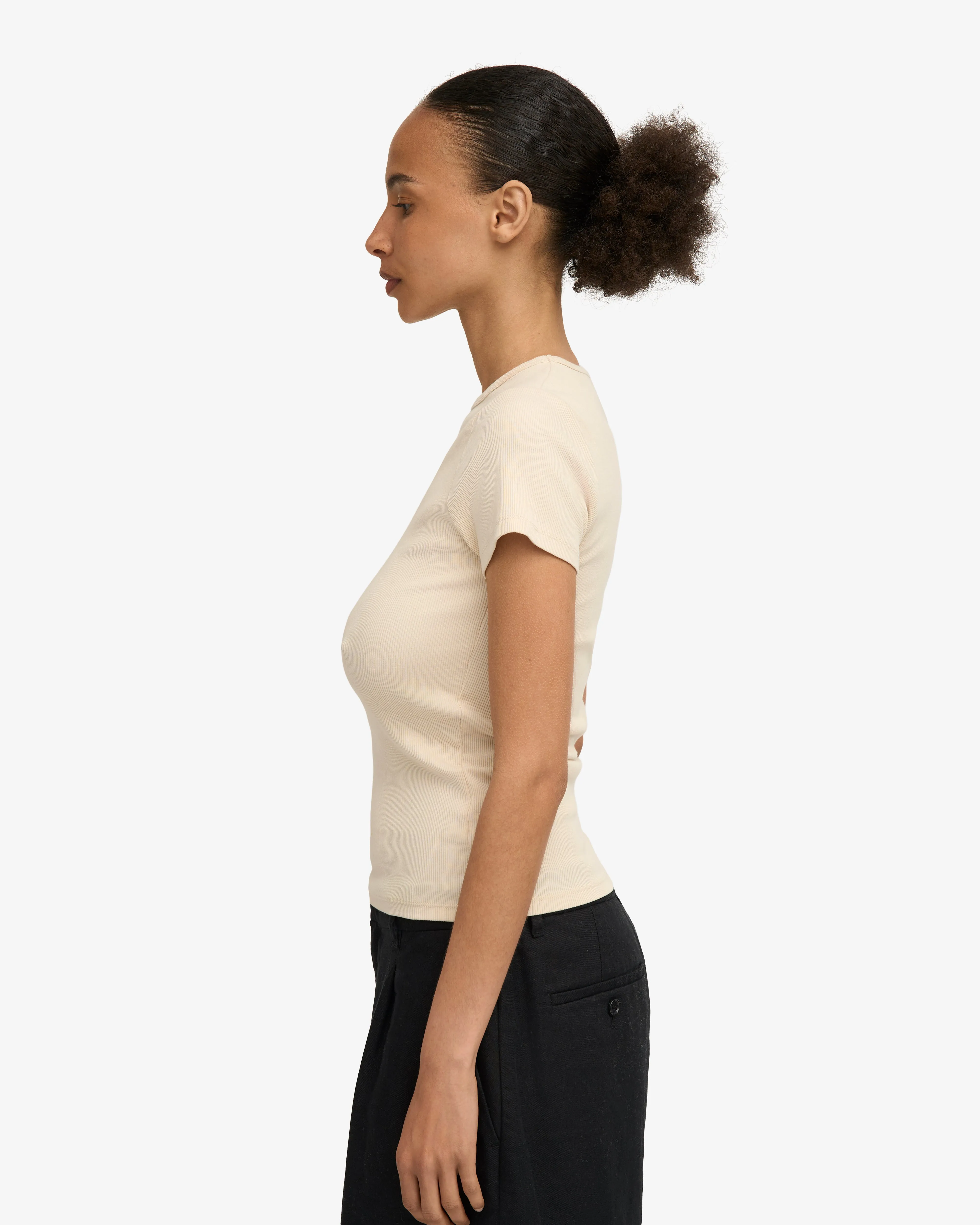 Organic Rib T-Shirt - Ivory White sold by Colorful Standard product image thumbnail 3