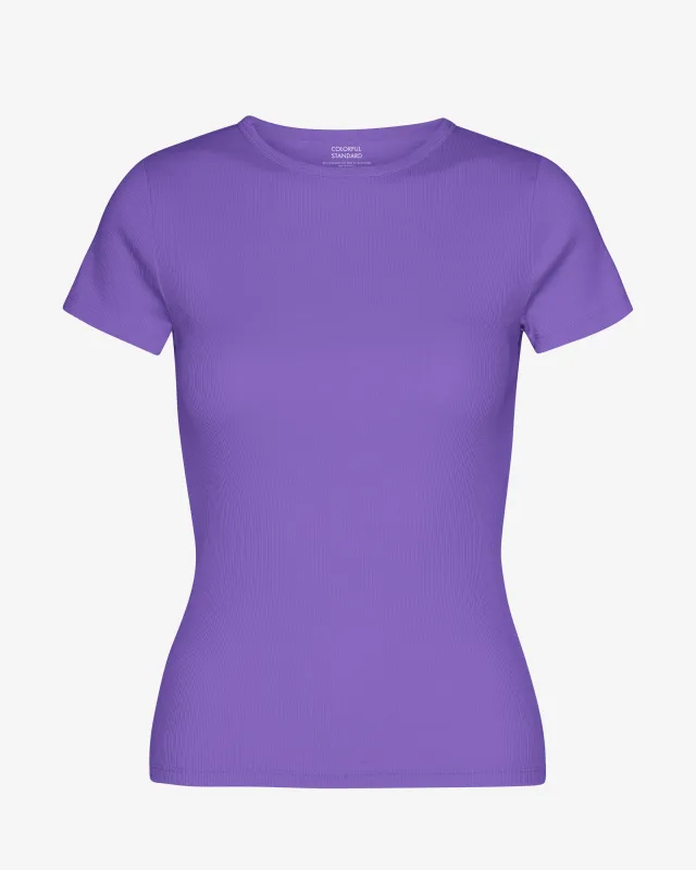 Organic Rib T-Shirt - Ultra Violet sold by Colorful Standard