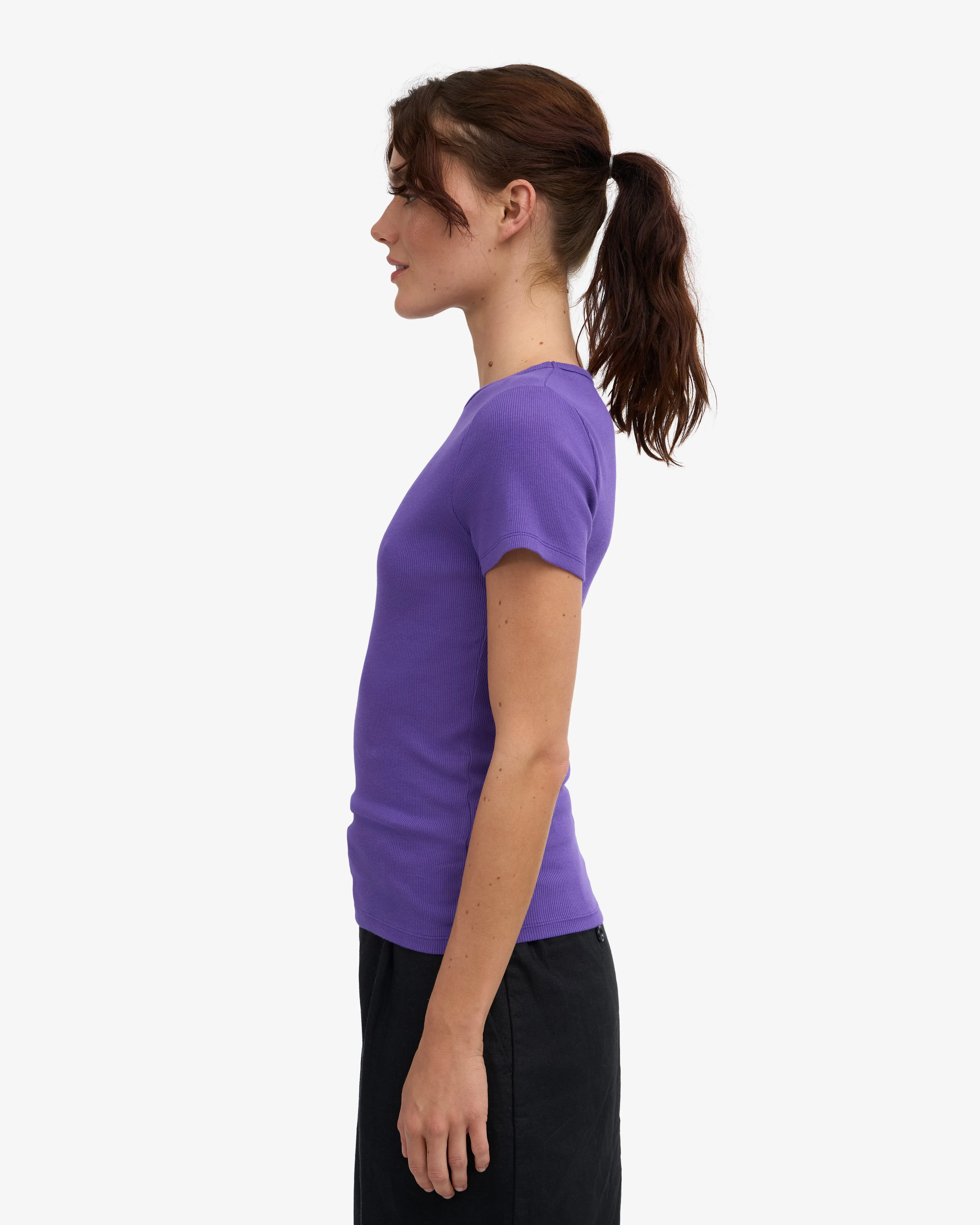 Organic Rib T-Shirt - Ultra Violet sold by Colorful Standard product image thumbnail 3
