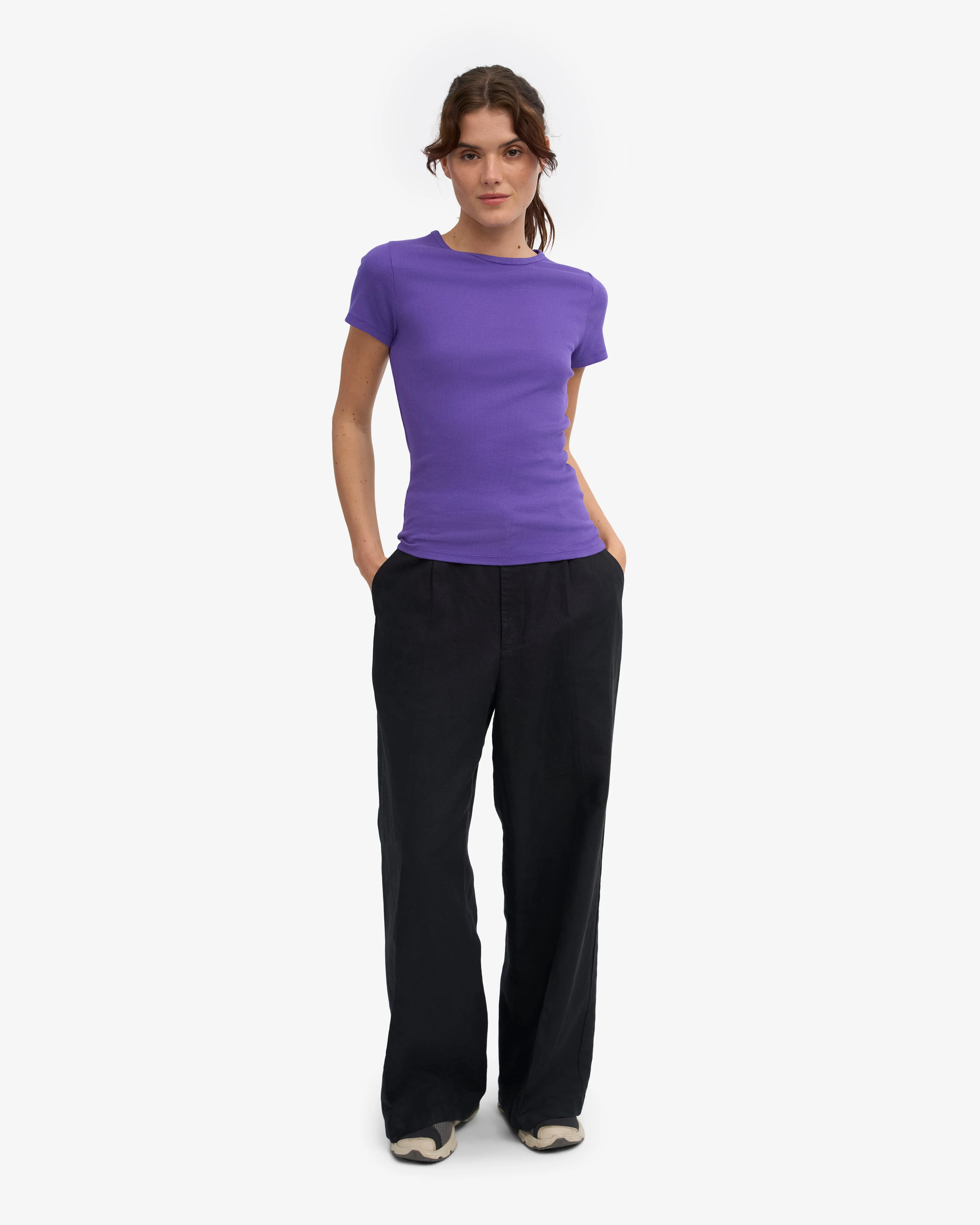 Organic Rib T-Shirt - Ultra Violet sold by Colorful Standard product image thumbnail 5